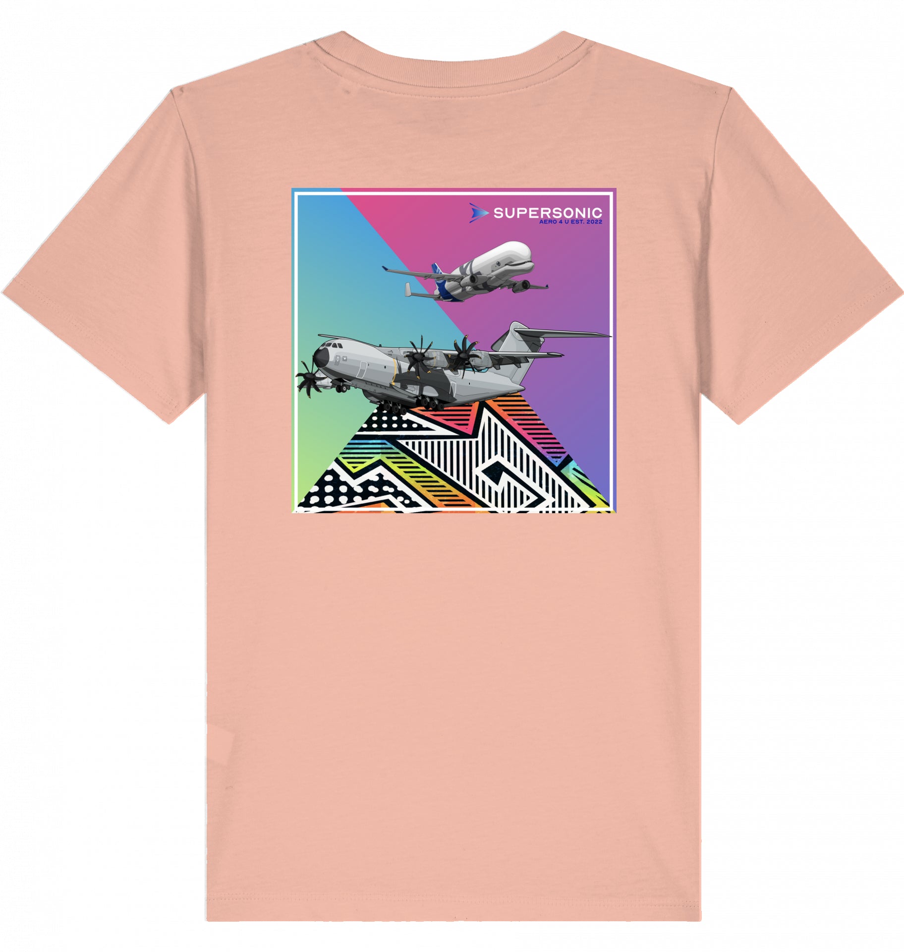 Kids Aviation T-Shirt Airbus A400M und Beluga Flugzeuge 2.0