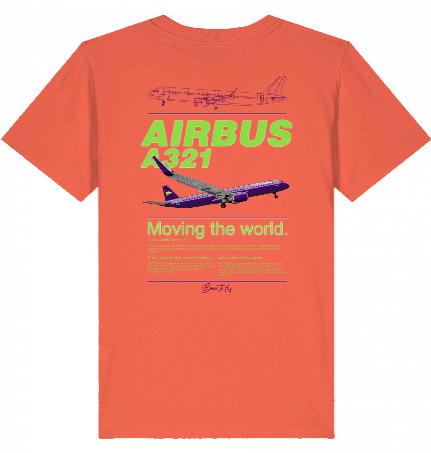 Kids Aviation T-Shirt "Airbus A321 Neo Flugzeug" 2.0