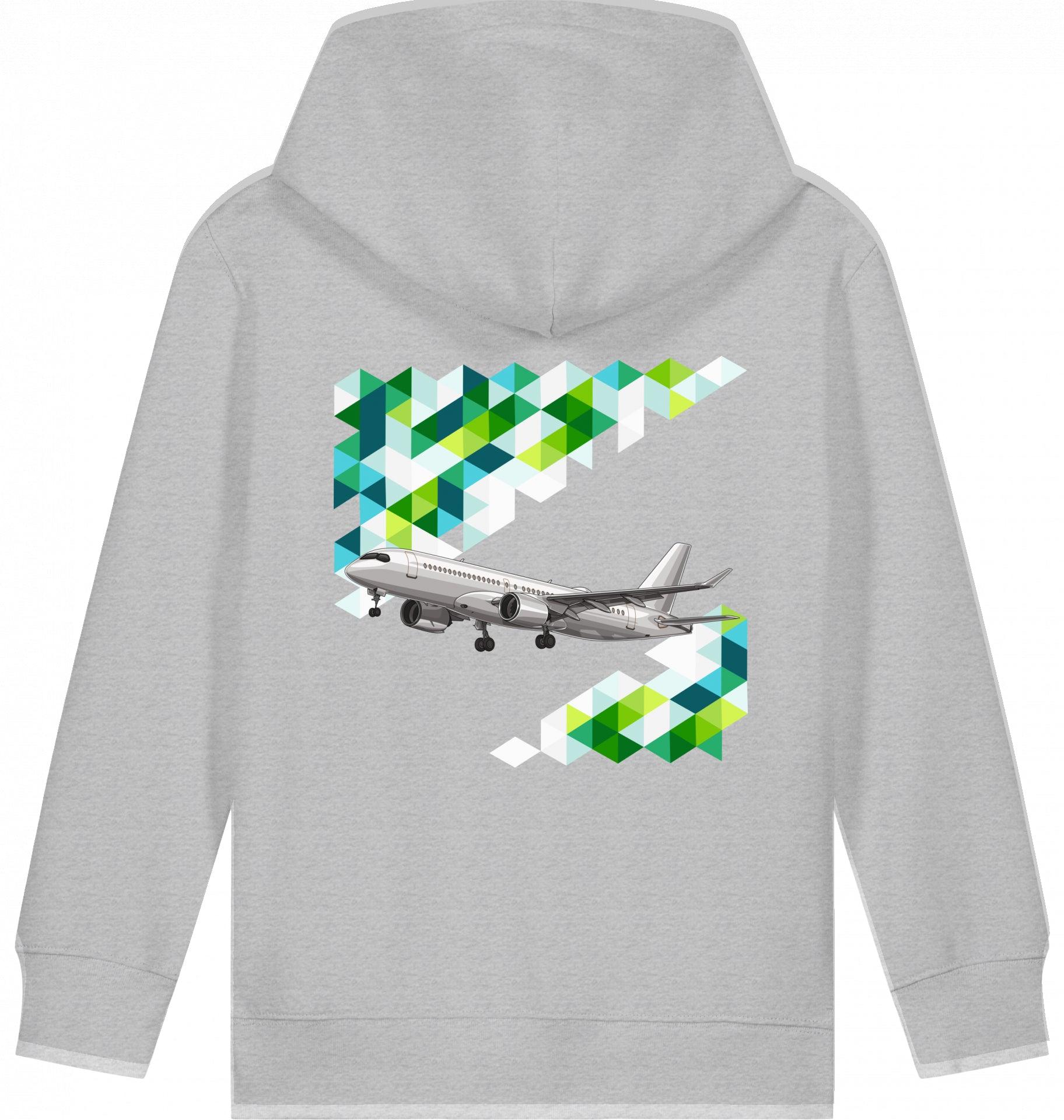 Kids Flugzeug Hoodie "Airbus A220 Aircraft"