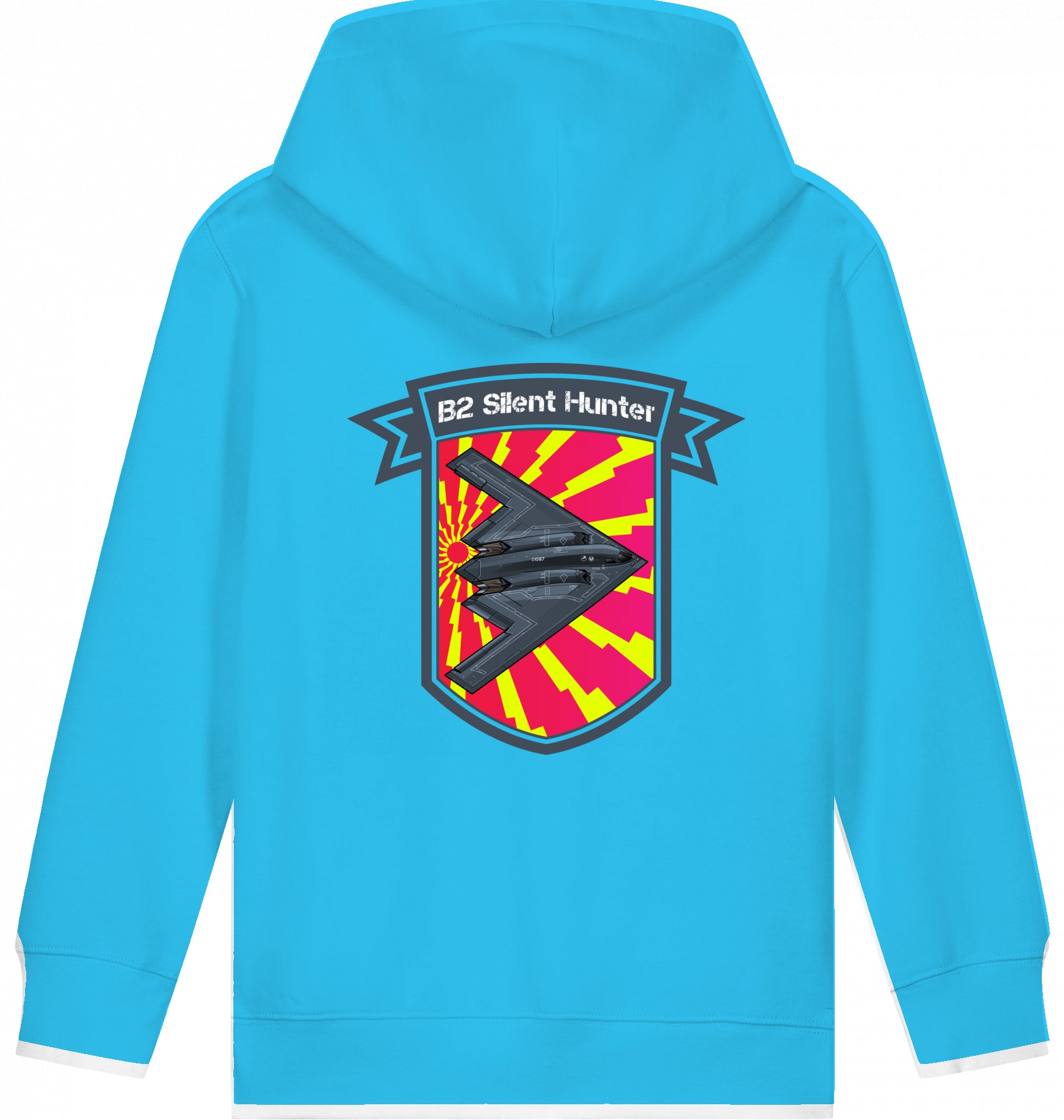 Kids Flugzeug Hoodie Northrop B2 Spirit Silent Hunter