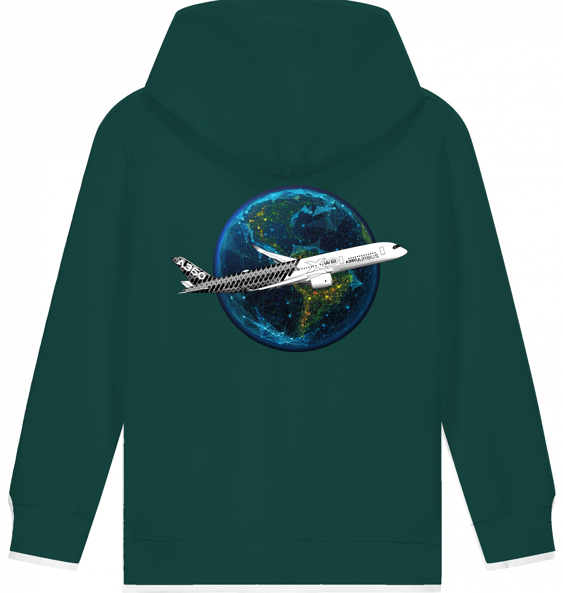 Kids Flugzeug Hoodie Airbus A350 XWB