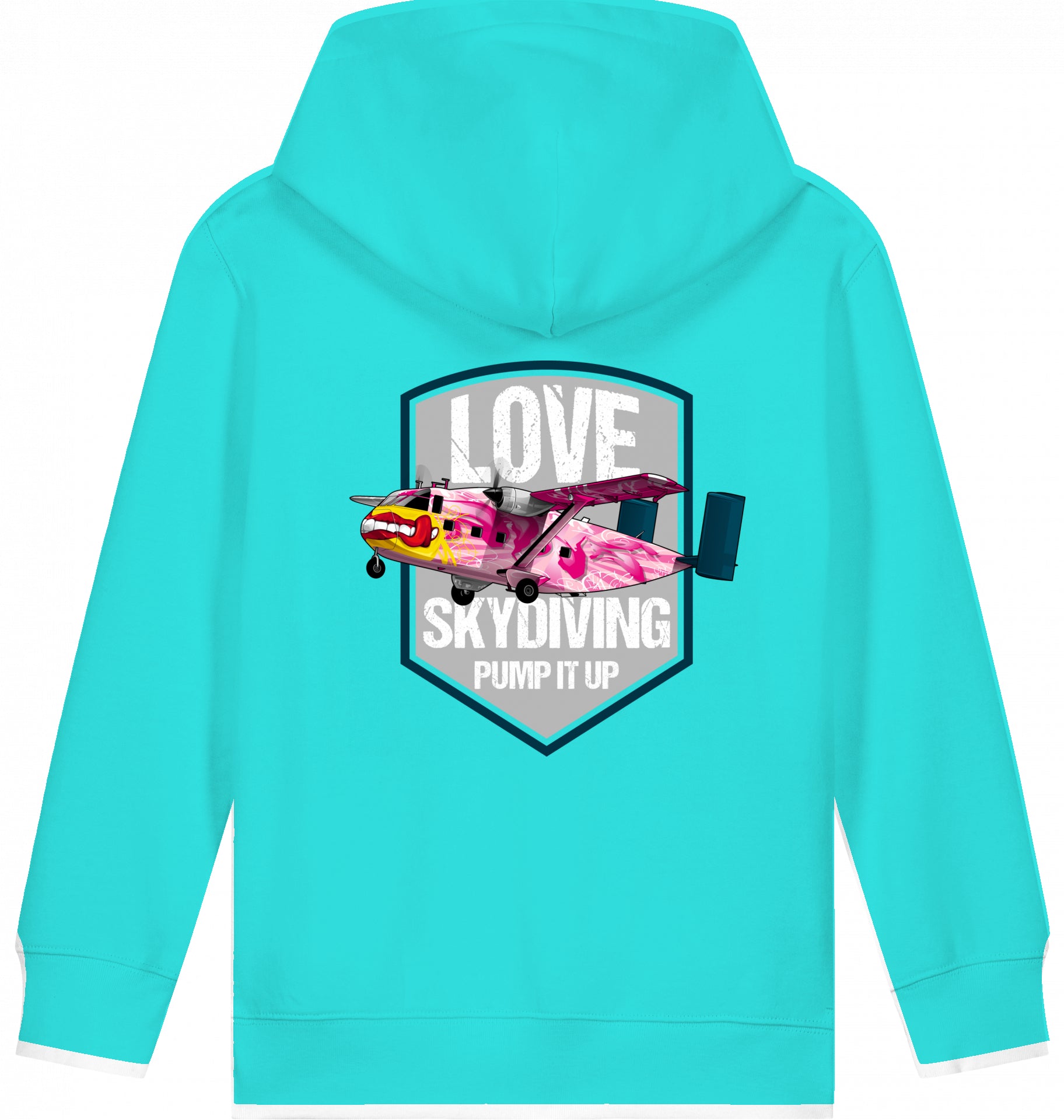 Kids Flugzeug Hoodie Short SC-7 Skyvan Sky Diving