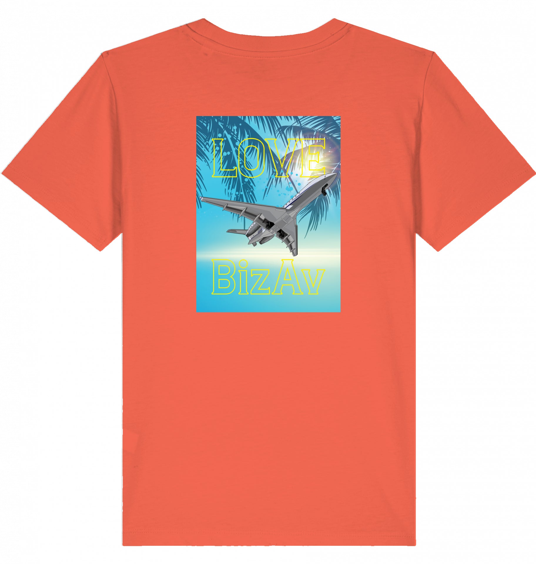 Kids Aviation T-Shirt "Love BizAv Business Aviation"  2.0