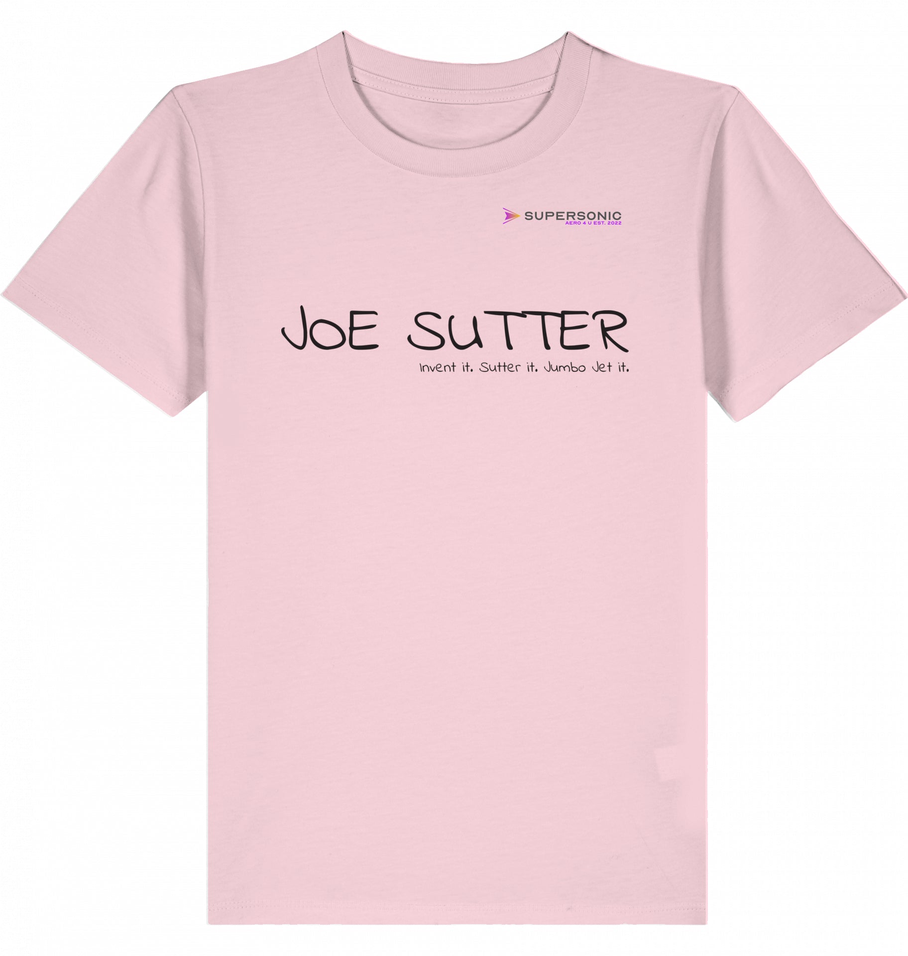 Kids Aviation T-Shirt Boeing 747 Jumbo Jet, Joe Sutter 2.0