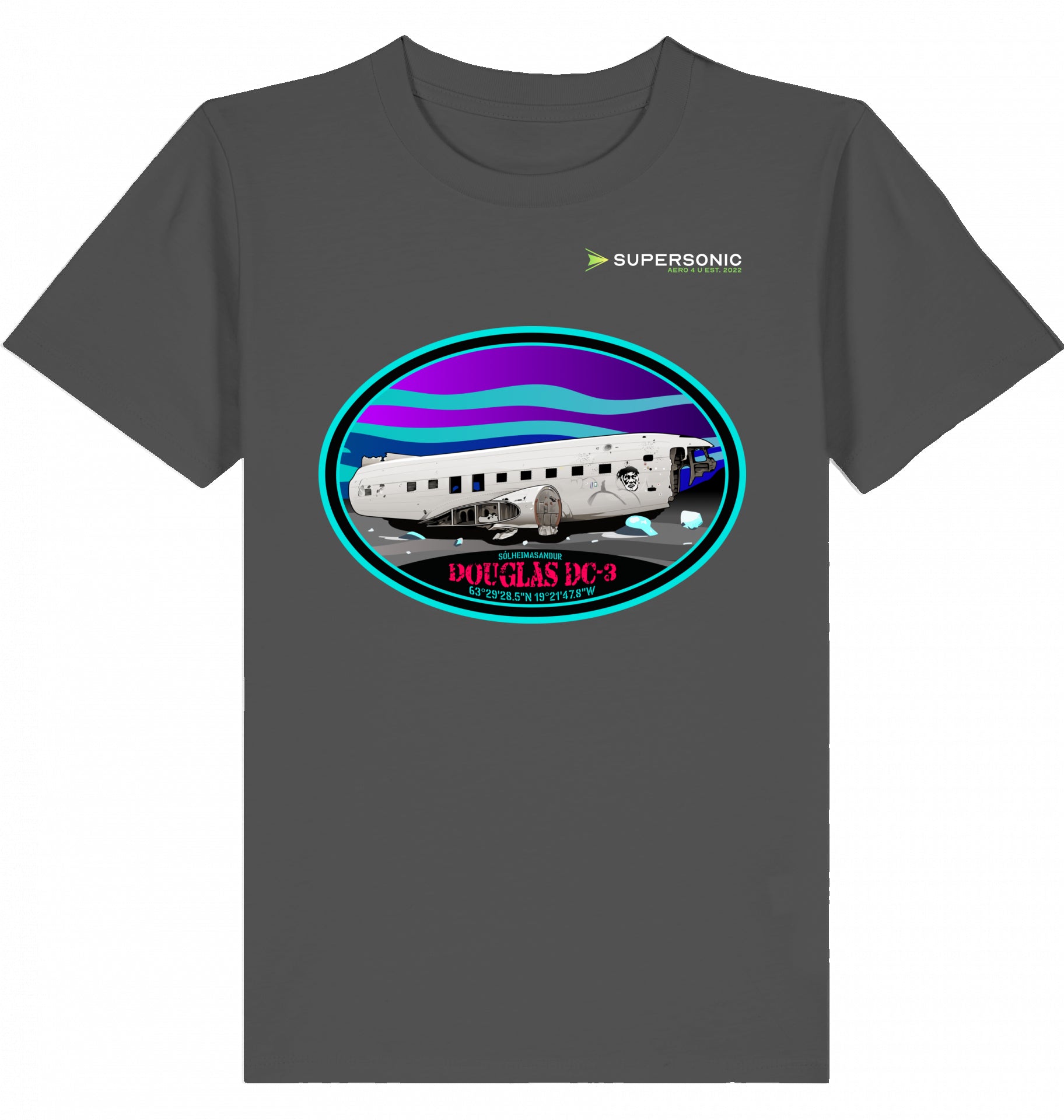 DC-3 Tshirt Kids, DC-3 Flugzeug Tshirt Kinder, Aircraft DC-3 Tshirt