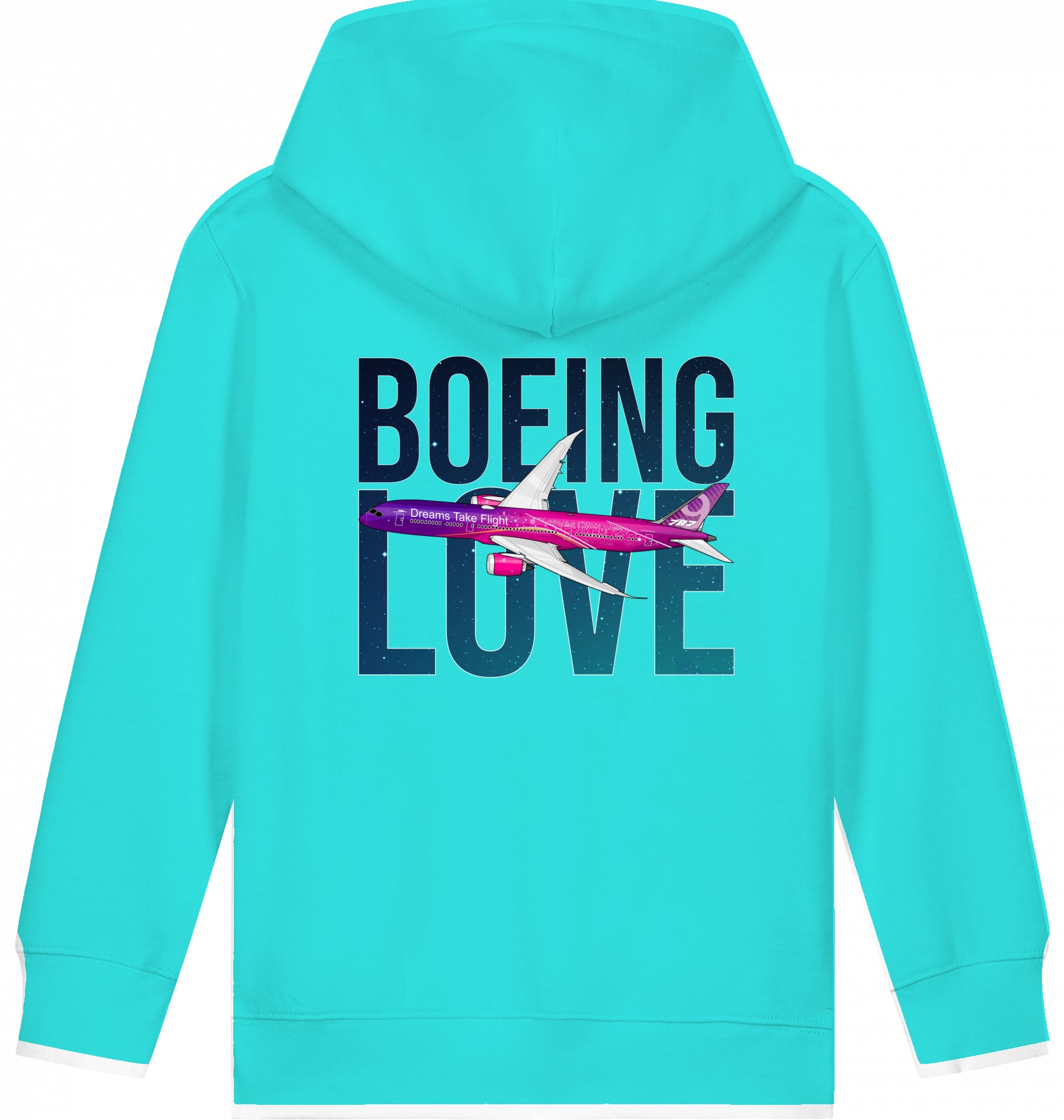 Kids Hoodie Boeing Love 787 Dreamliner
