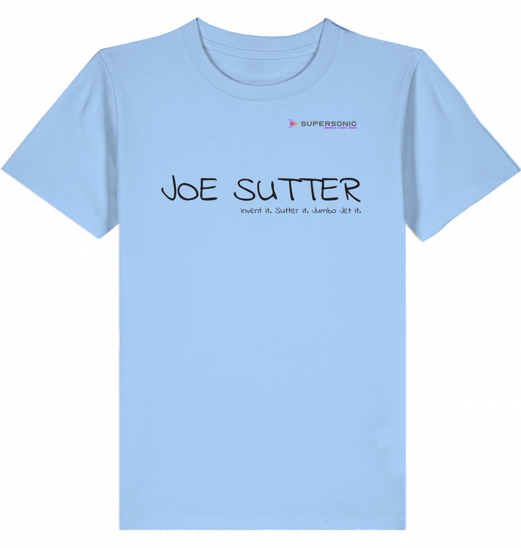 Kids Aviation T-Shirt Boeing 747 Jumbo Jet, Joe Sutter 2.0