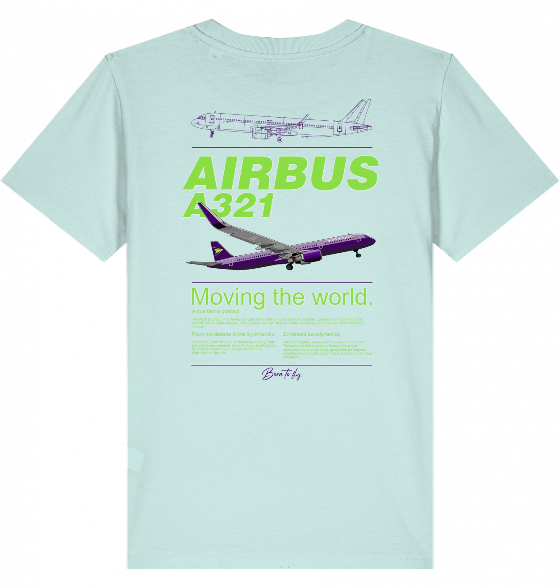 Kids Aviation T-Shirt "Airbus A321 Neo Flugzeug" 2.0