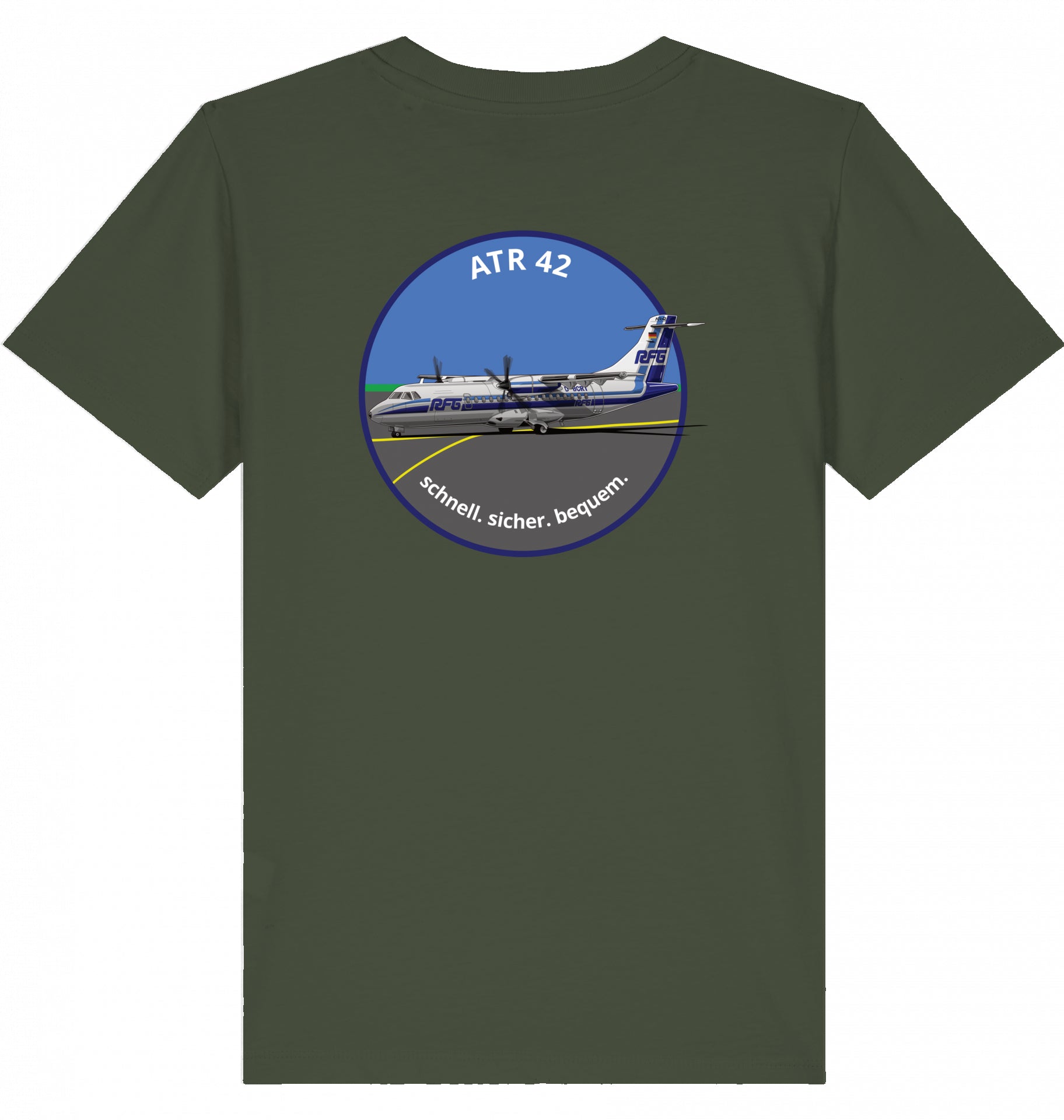 Kids Aviation T-Shirt "ATR42 Flugzeug RFG EDLW" 2.0