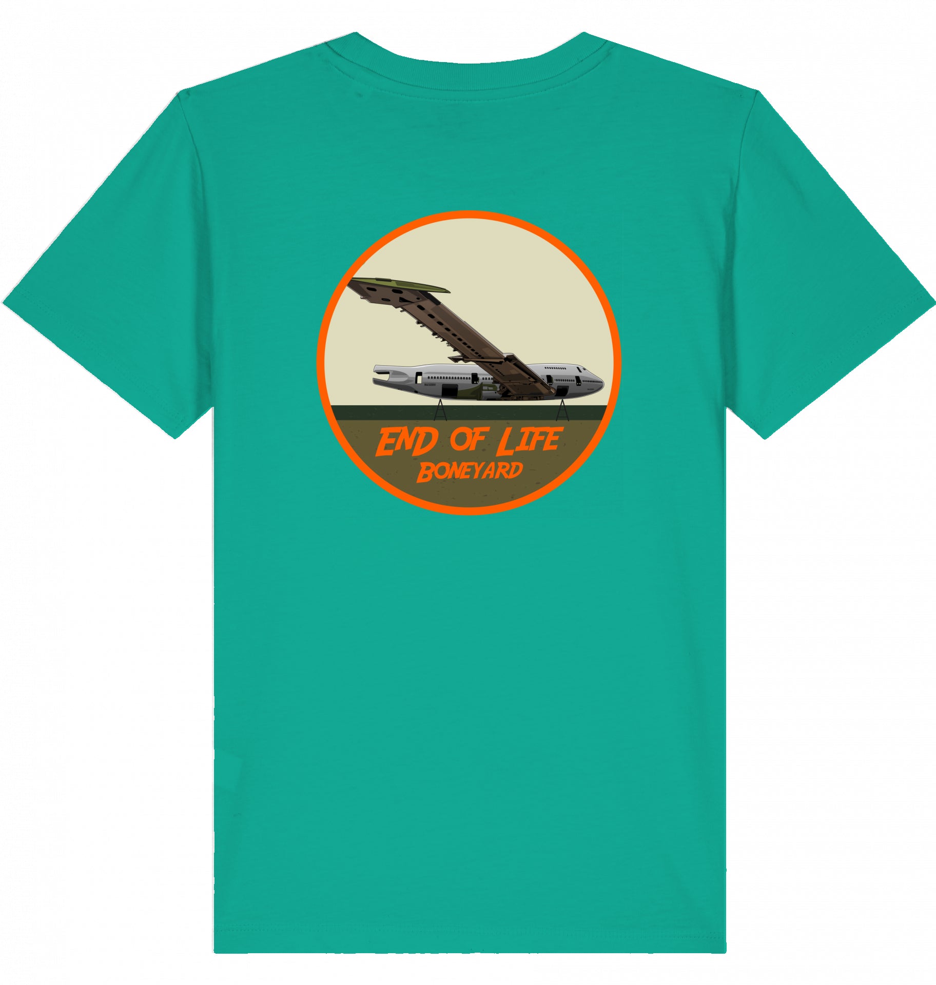 Kids Aviation T-Shirt "Boeing 747 End of Life Boneyard" 2.0