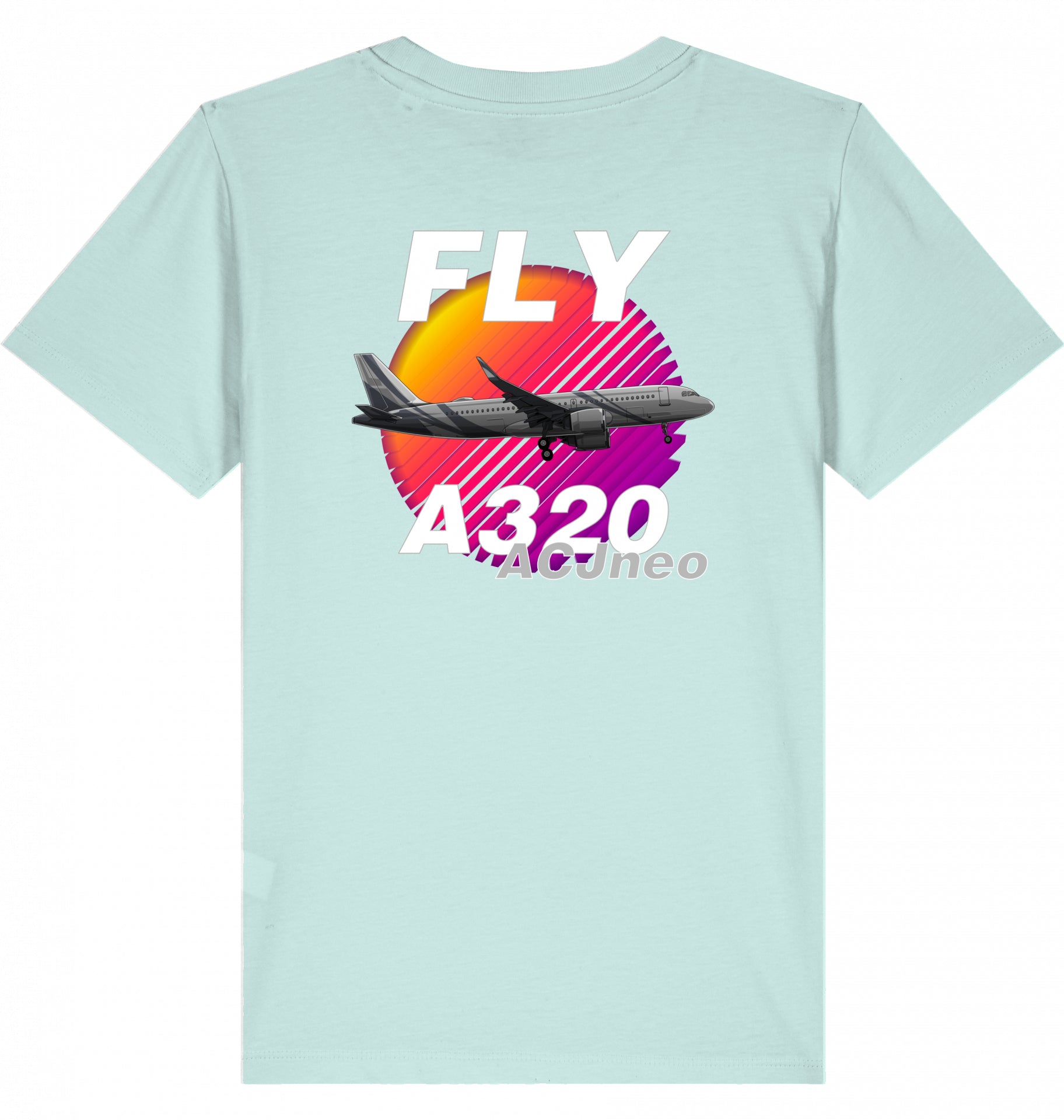 Kids Aviation T-Shirt "Fly Airbus A320 ACJneo"  2.0