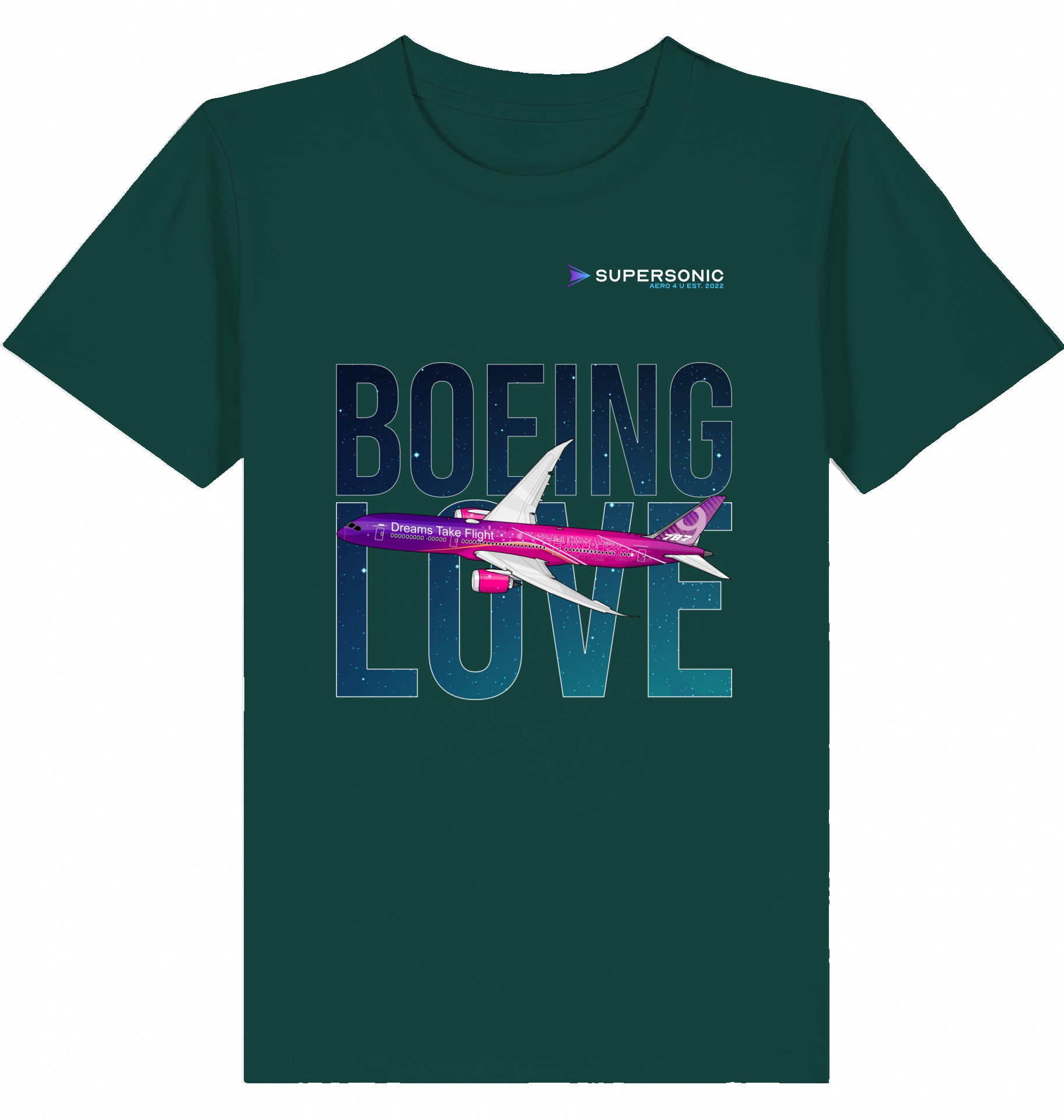 Boeing Love Tshirt, Kinder Tshirt B787, Dreamliner Kinder Tshirt, Flugzeug Tshirt Boeing 787