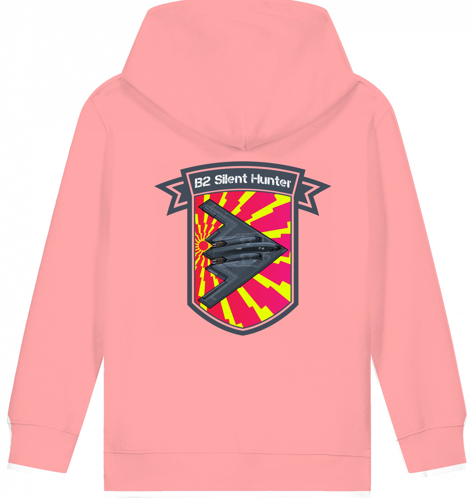 Kids Flugzeug Hoodie Northrop B2 Spirit Silent Hunter