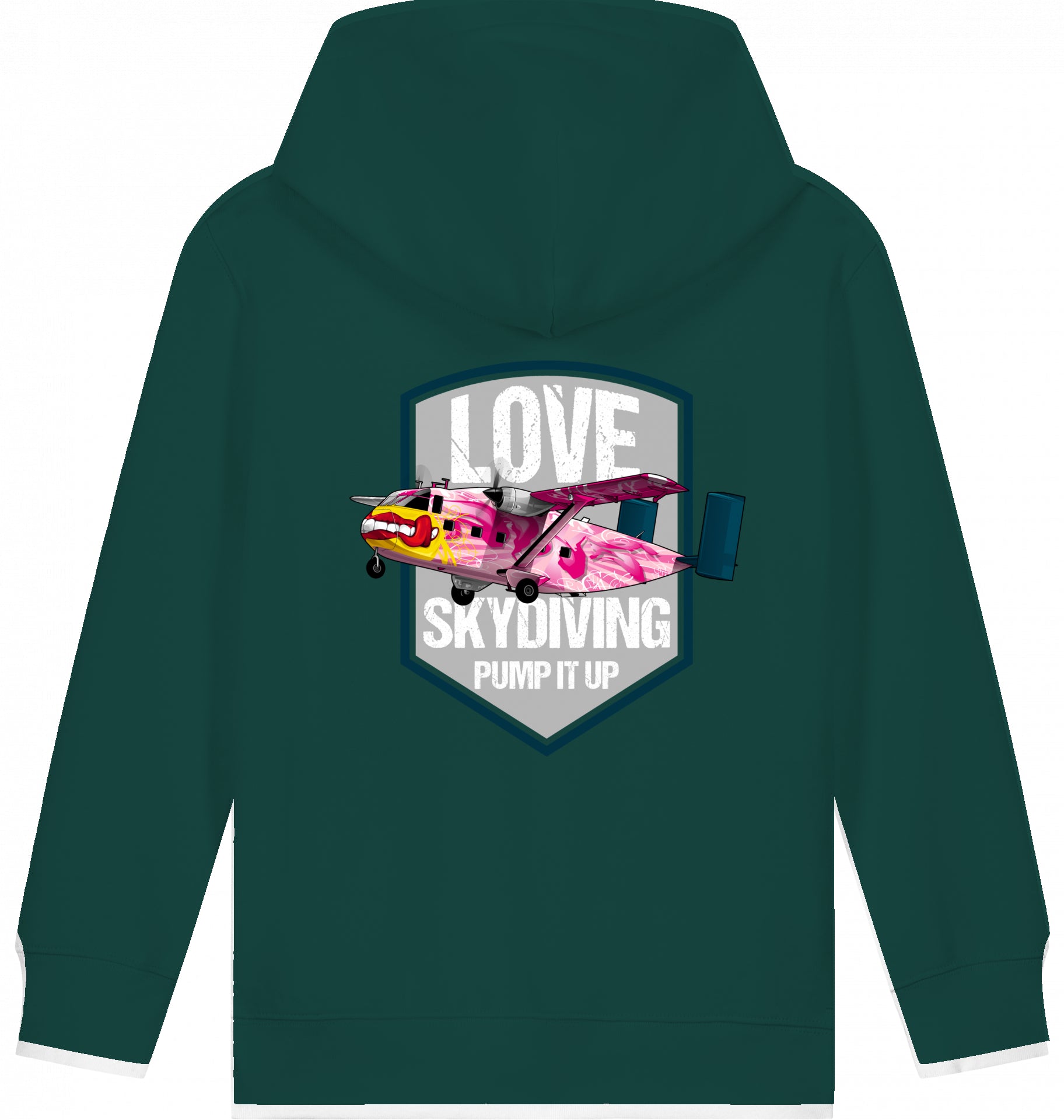 Kids Flugzeug Hoodie Short SC-7 Skyvan Sky Diving