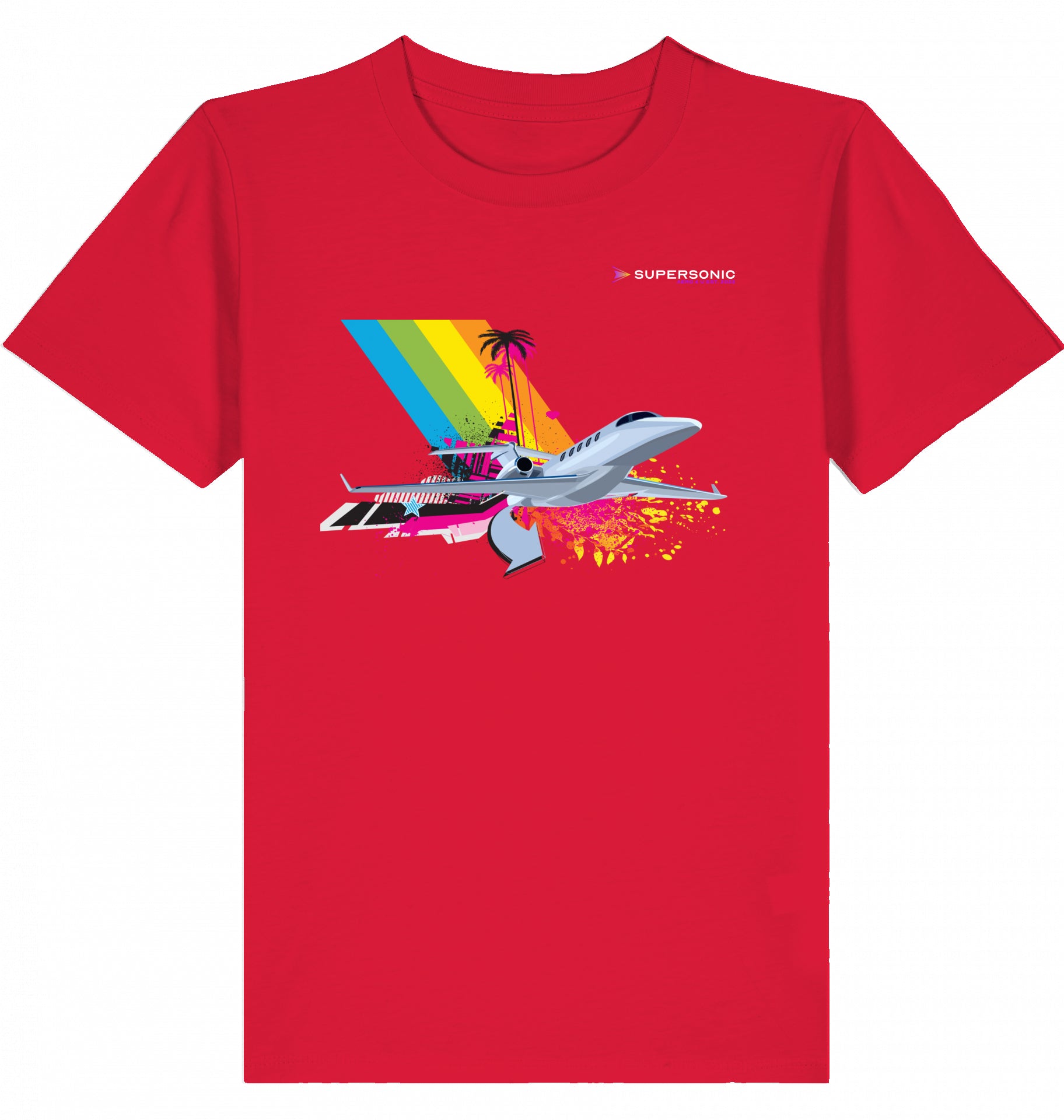 Aviation Kids Aviation T-Shirt Cessna Citation Latitude Explosion 2.0 Red 5-6 für Piloten, Crews, Kinder & Planespotter made by SUPERSONIC aero 4U