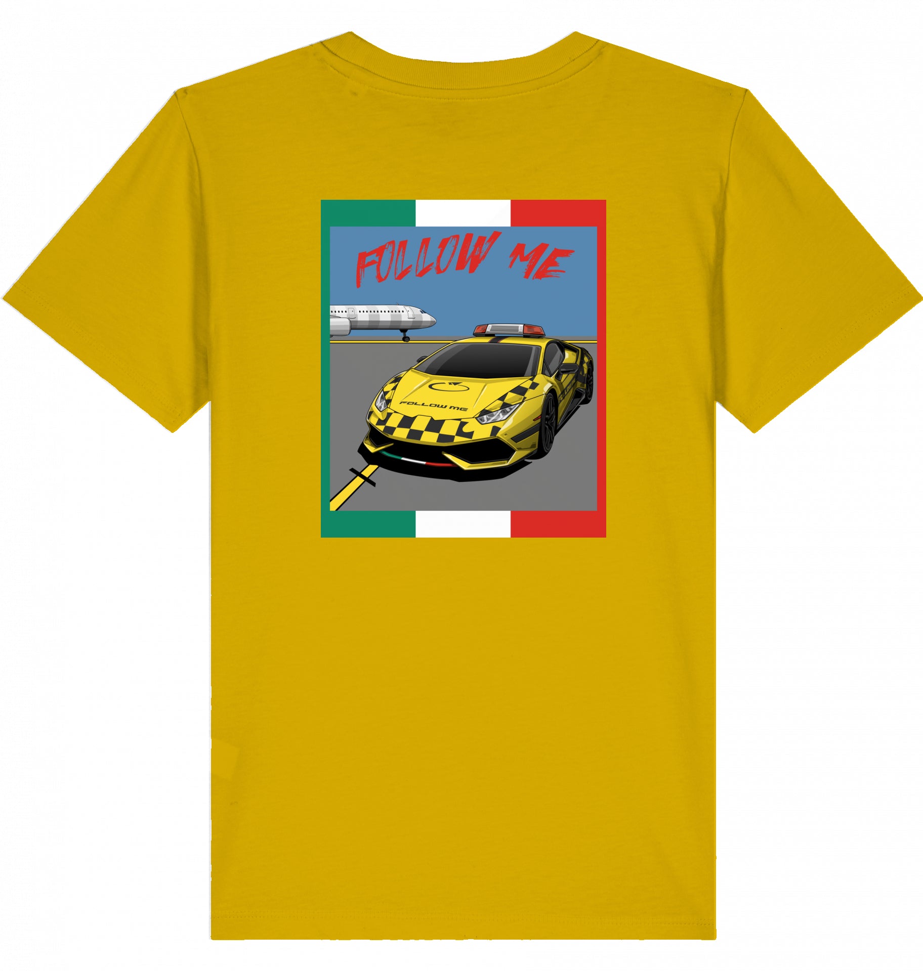 Kids Aviation T-Shirt "Follow Me Supercar" Flughafen 2.0