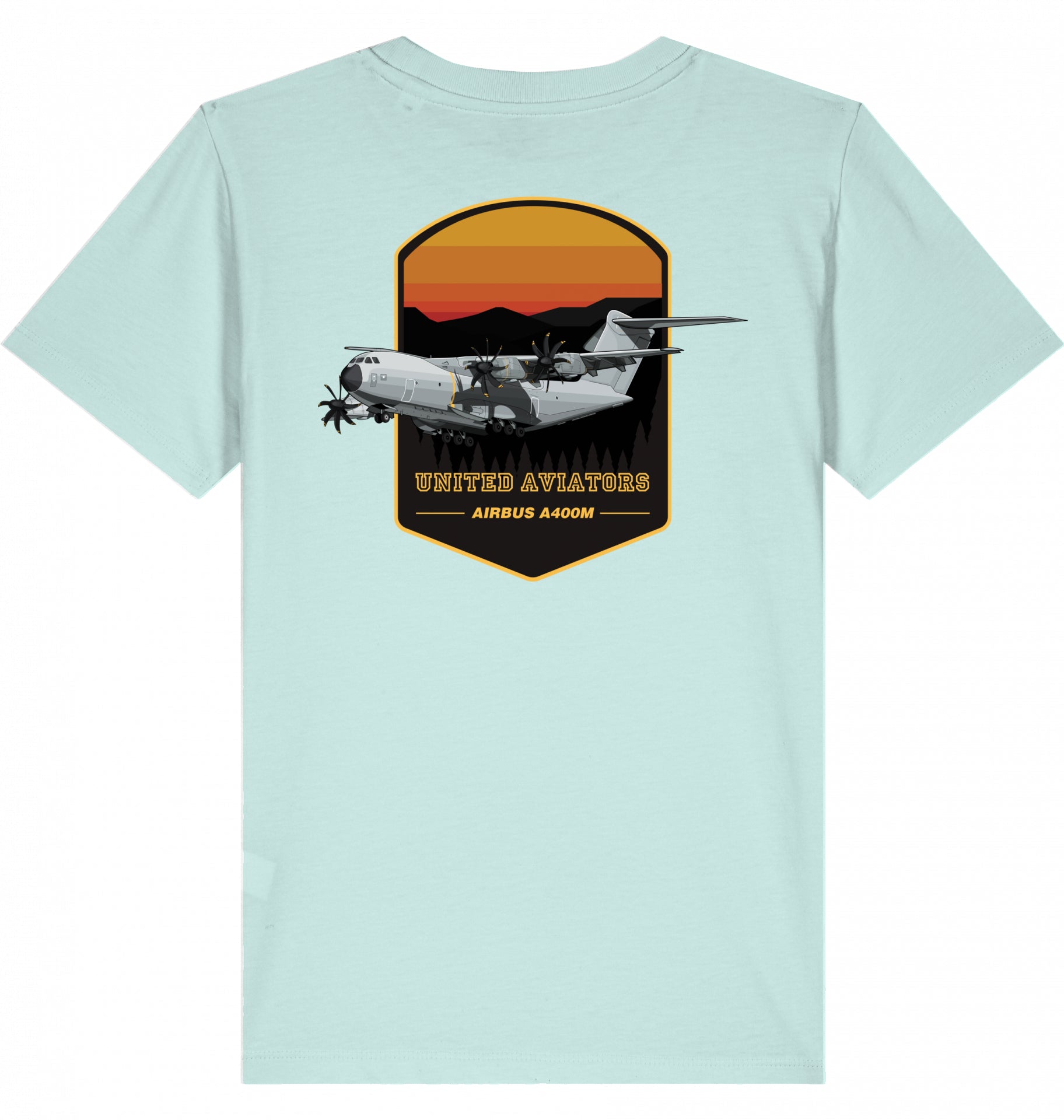 Kids Aviation T-Shirt United Aviators Airbus A400M Flugzeug2.0