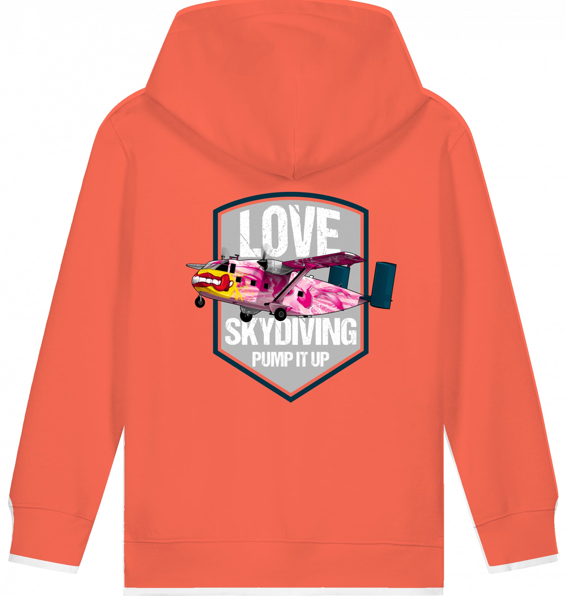 Kids Flugzeug Hoodie Short SC-7 Skyvan Sky Diving