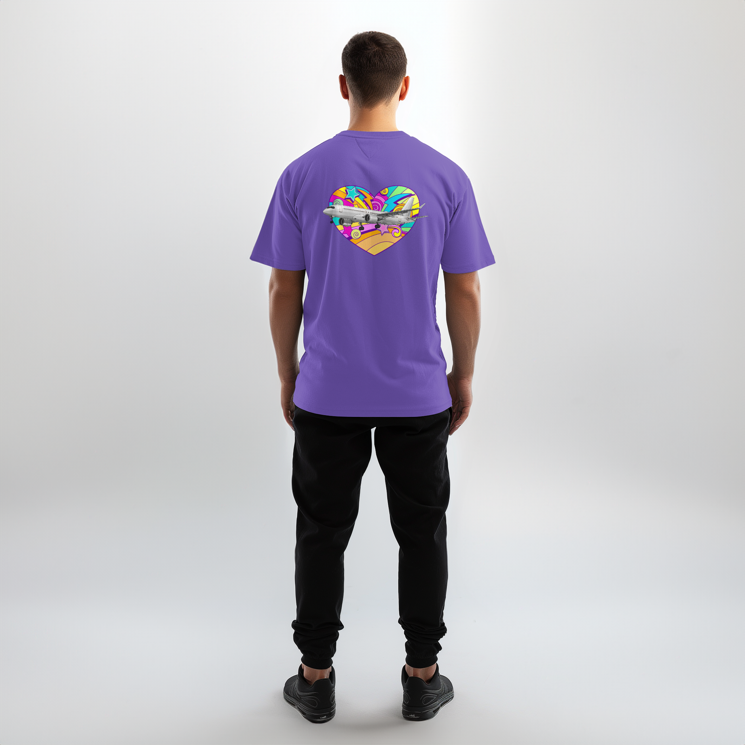 Aviation Flugzeug T-Shirt "Airbus A220 Heart" für Airbuslovers für Piloten, Crews, Kinder & Planespotter made by SUPERSONIC aero 4U