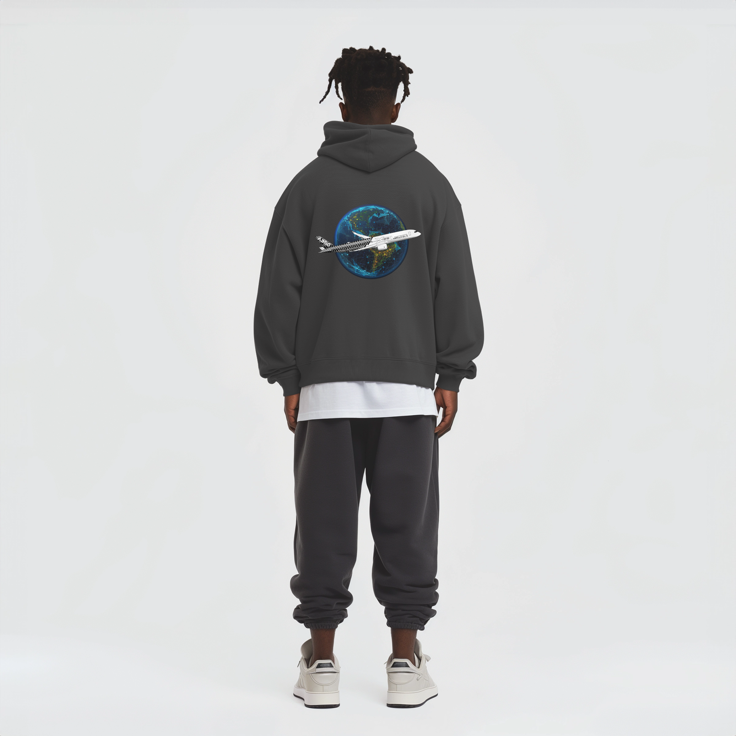 Aviation Flugzeug Hoodie Airbus A350 XWB Design für Piloten, Crews, Kinder & Planespotter made by SUPERSONIC aero 4U