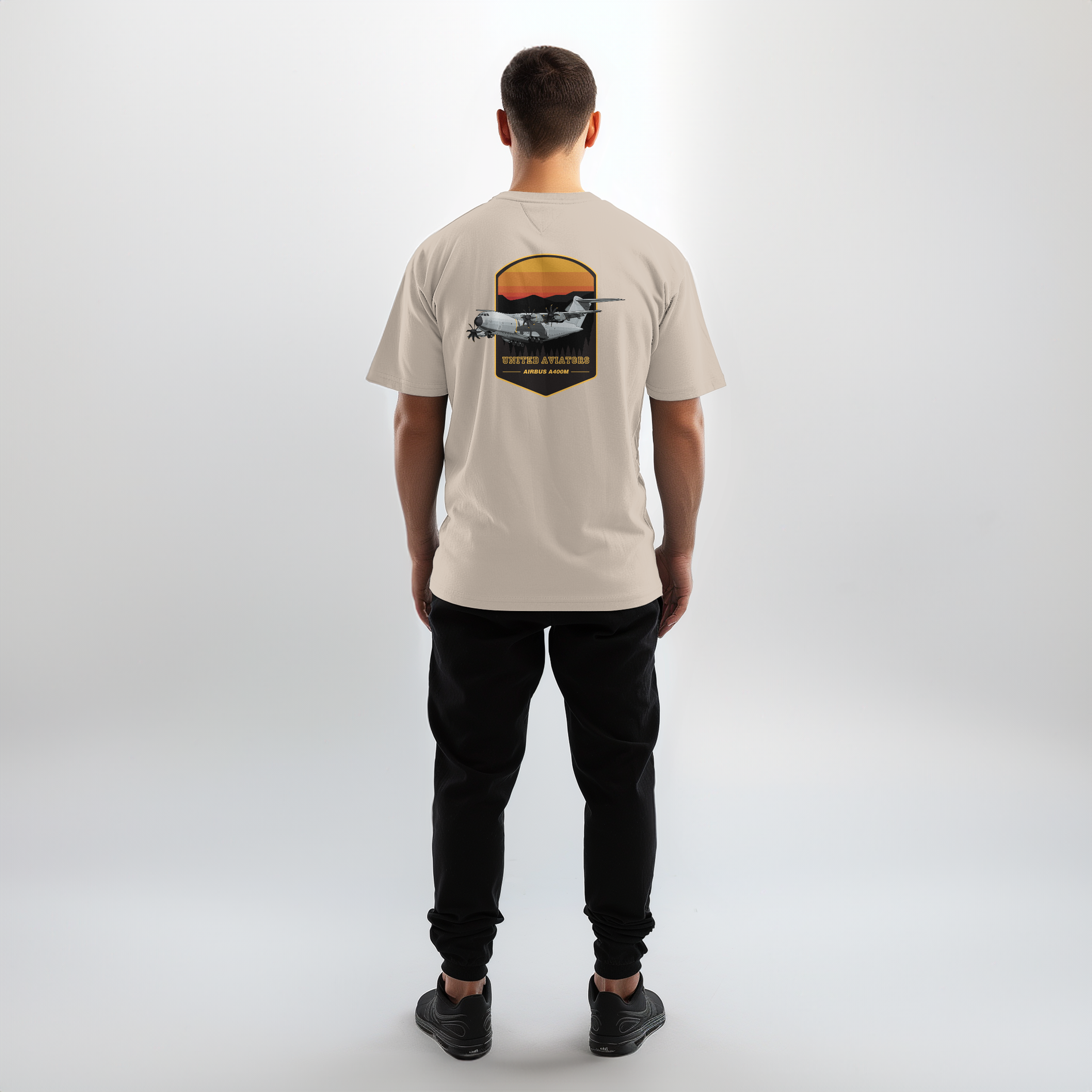 Aviation Flugzeug T-Shirt "United Aviators Airbus A400M" Military Transporter für Piloten, Crews, Kinder & Planespotter made by SUPERSONIC aero 4U