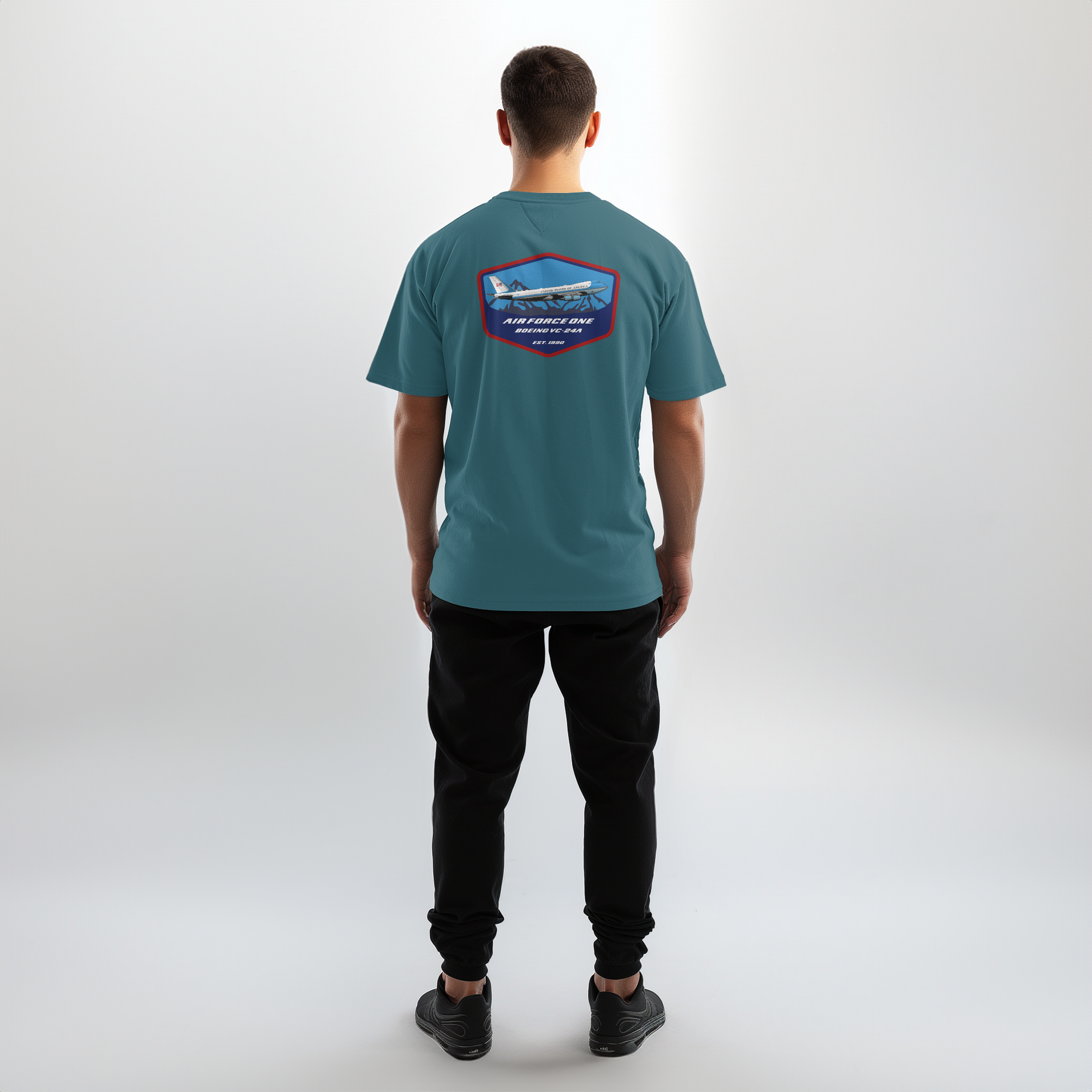 Aviation Flugzeug T-Shirt "Boeing Airforce One B747 jumbojet" Pilot Shirt für Piloten, Crews, Kinder & Planespotter made by SUPERSONIC aero 4U