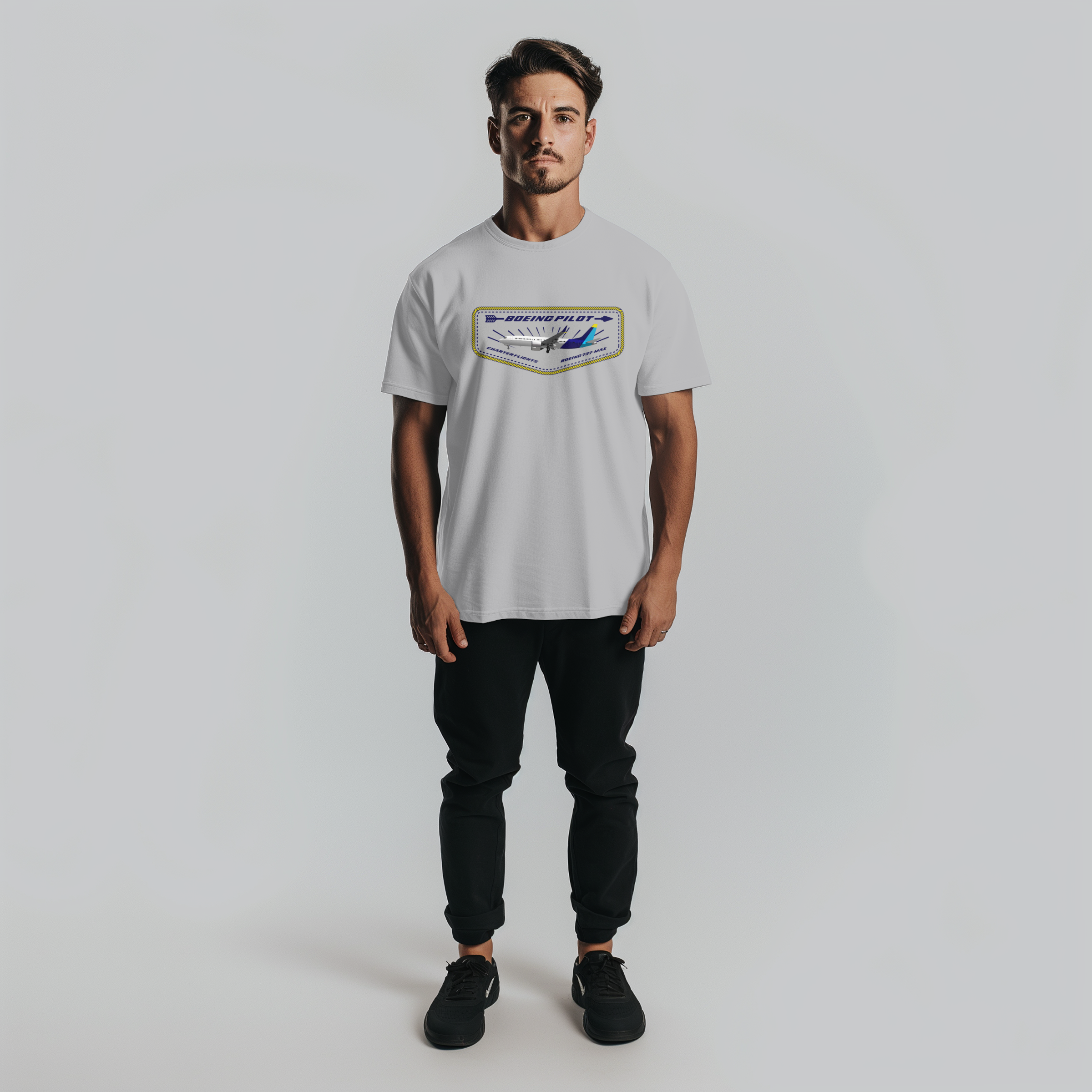 Aviation Flugzeug T-Shirt Boeing 737 Max Pilot für Piloten, Crews, Kinder & Planespotter made by SUPERSONIC aero 4U