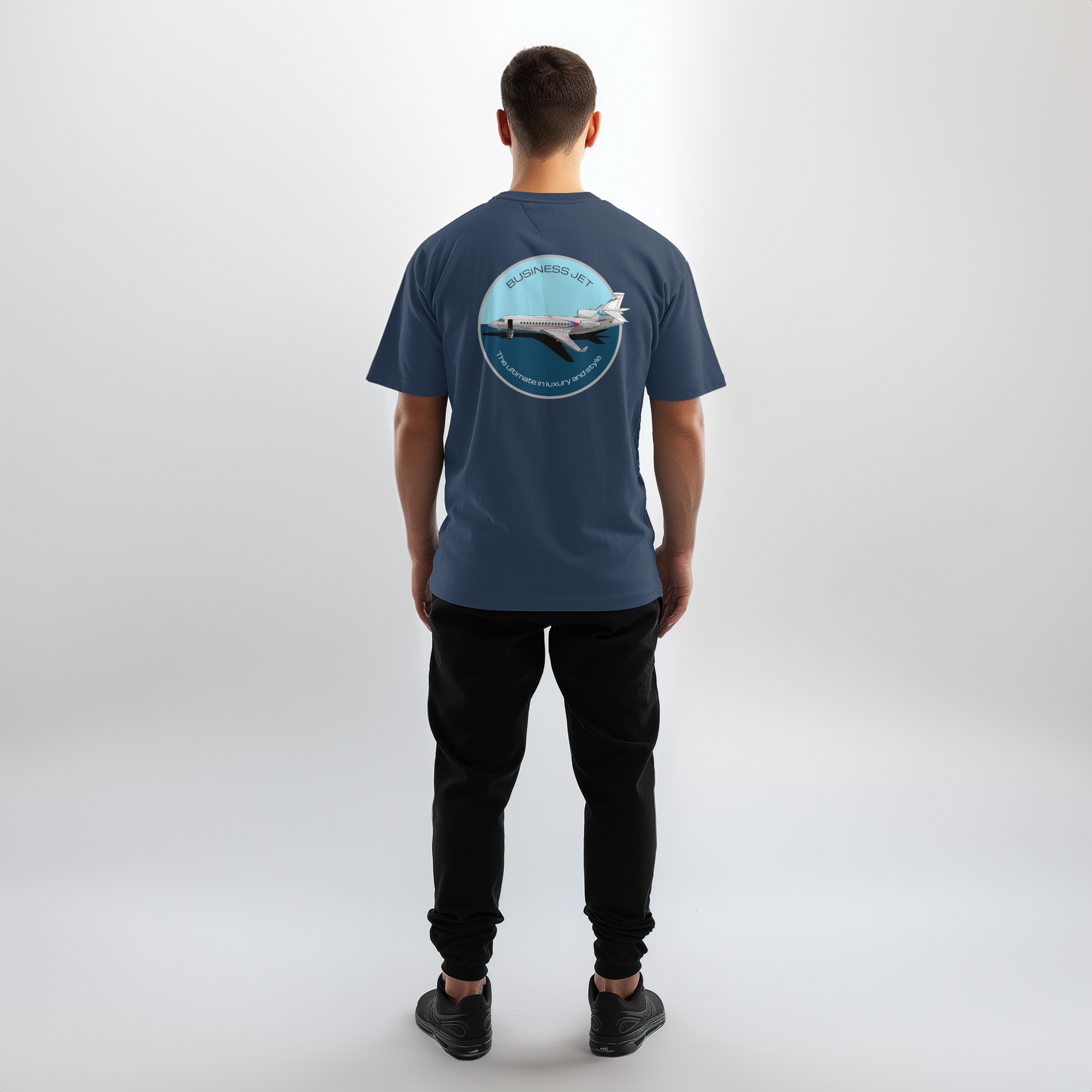 Aviation Flugzeug T-Shirt "Dassault Falcon 7X Business Jet" für Piloten, Crews, Kinder & Planespotter made by SUPERSONIC aero 4U