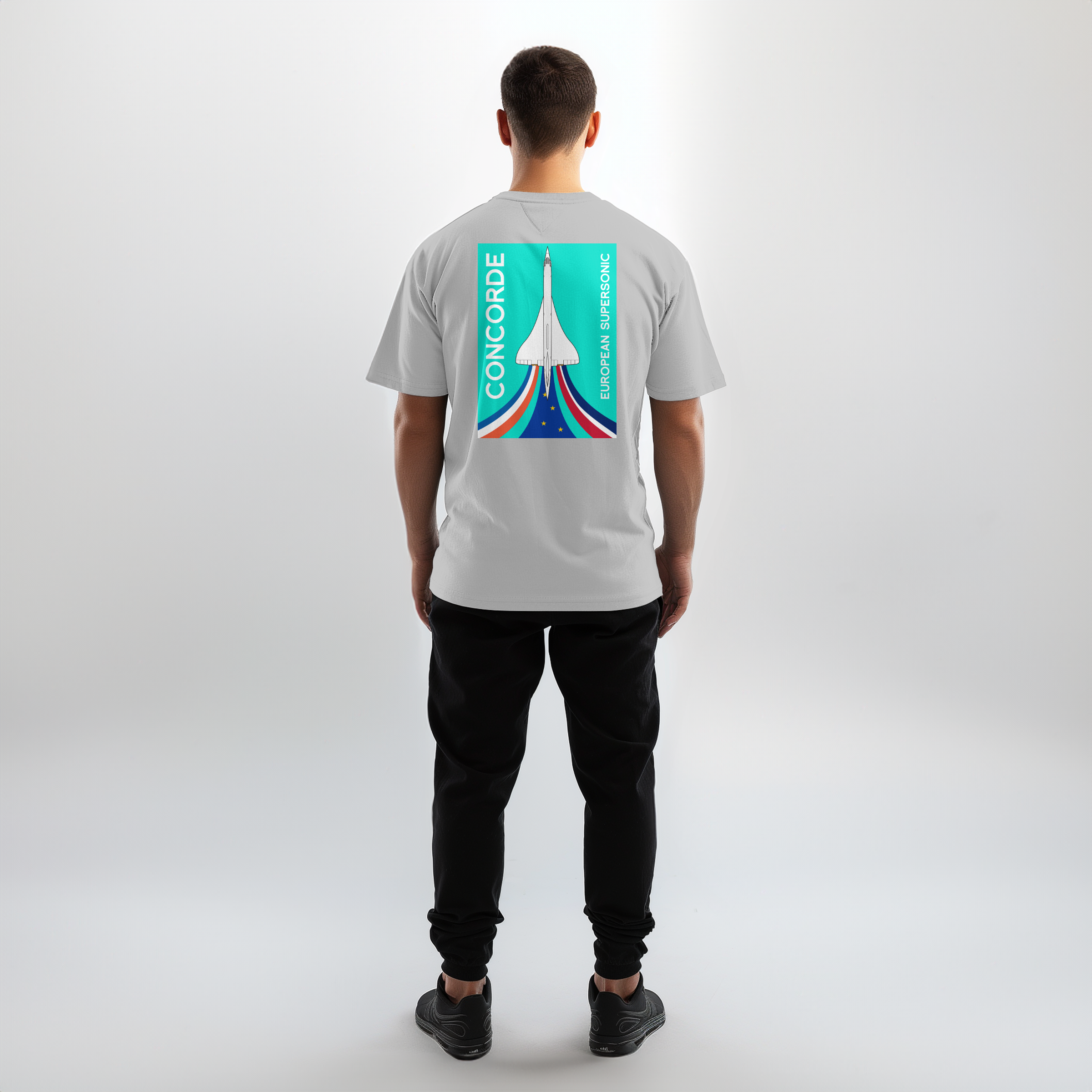 Aviation Flugzeug T-Shirt "European Supersonic Jet" Concorde Aérospatiale-BAC für Piloten, Crews, Kinder & Planespotter made by SUPERSONIC aero 4U