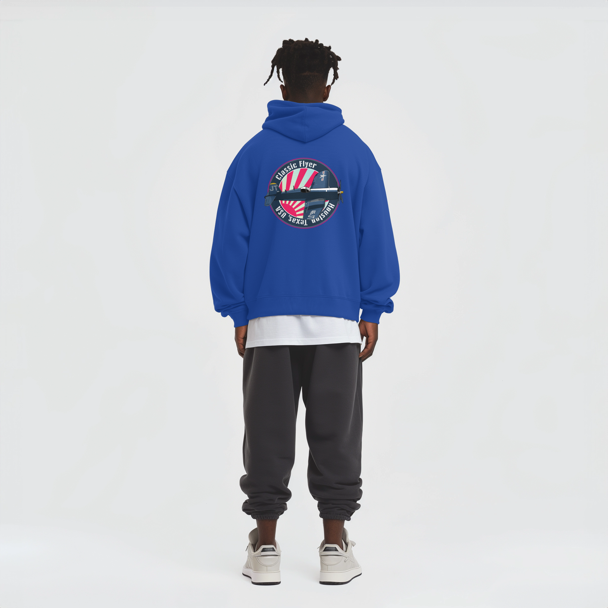 Aviation Flugzeug Hoodie "Classic Flyer Corsair Vought F4U" für Piloten, Crews, Kinder & Planespotter made by SUPERSONIC aero 4U