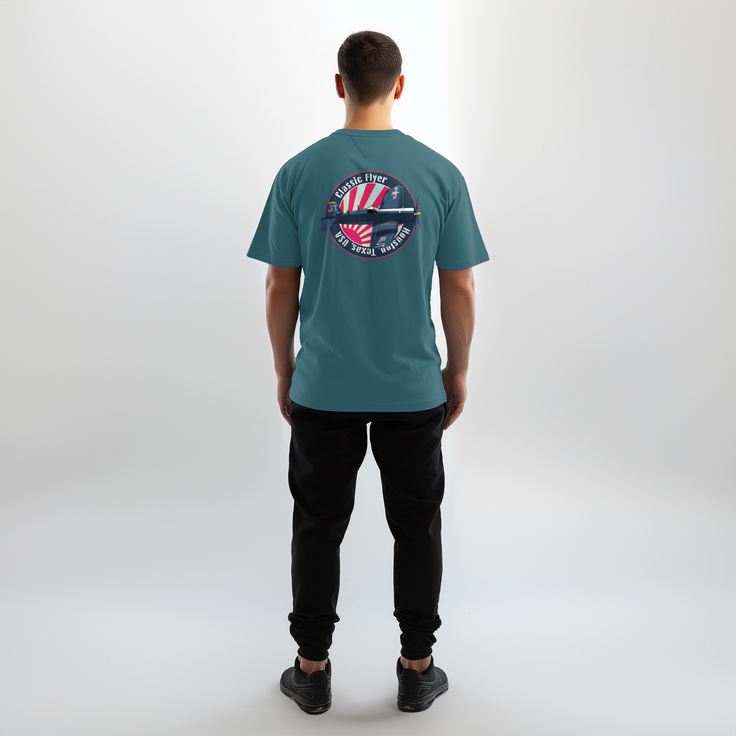 Aviation Flugzeug T-Shirt "Corsair Vought F4U Classic Flyer" Pilot Shirt für Piloten, Crews, Kinder & Planespotter made by SUPERSONIC aero 4U