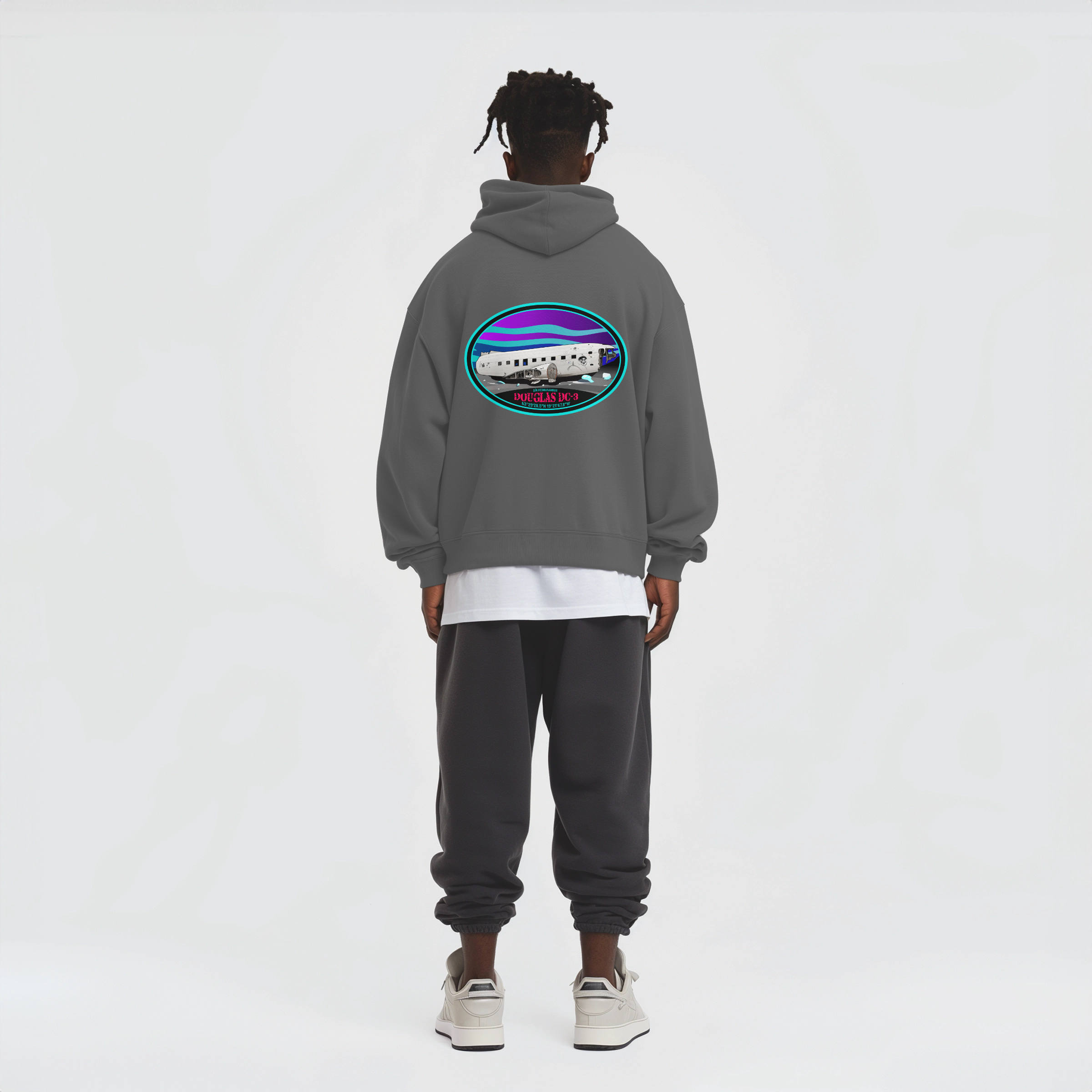 Aviation Flugzeug Hoodie - DC-3 Aircraft Wreck - Sólheimansandur - Iceland für Piloten, Crews, Kinder & Planespotter made by SUPERSONIC aero 4U