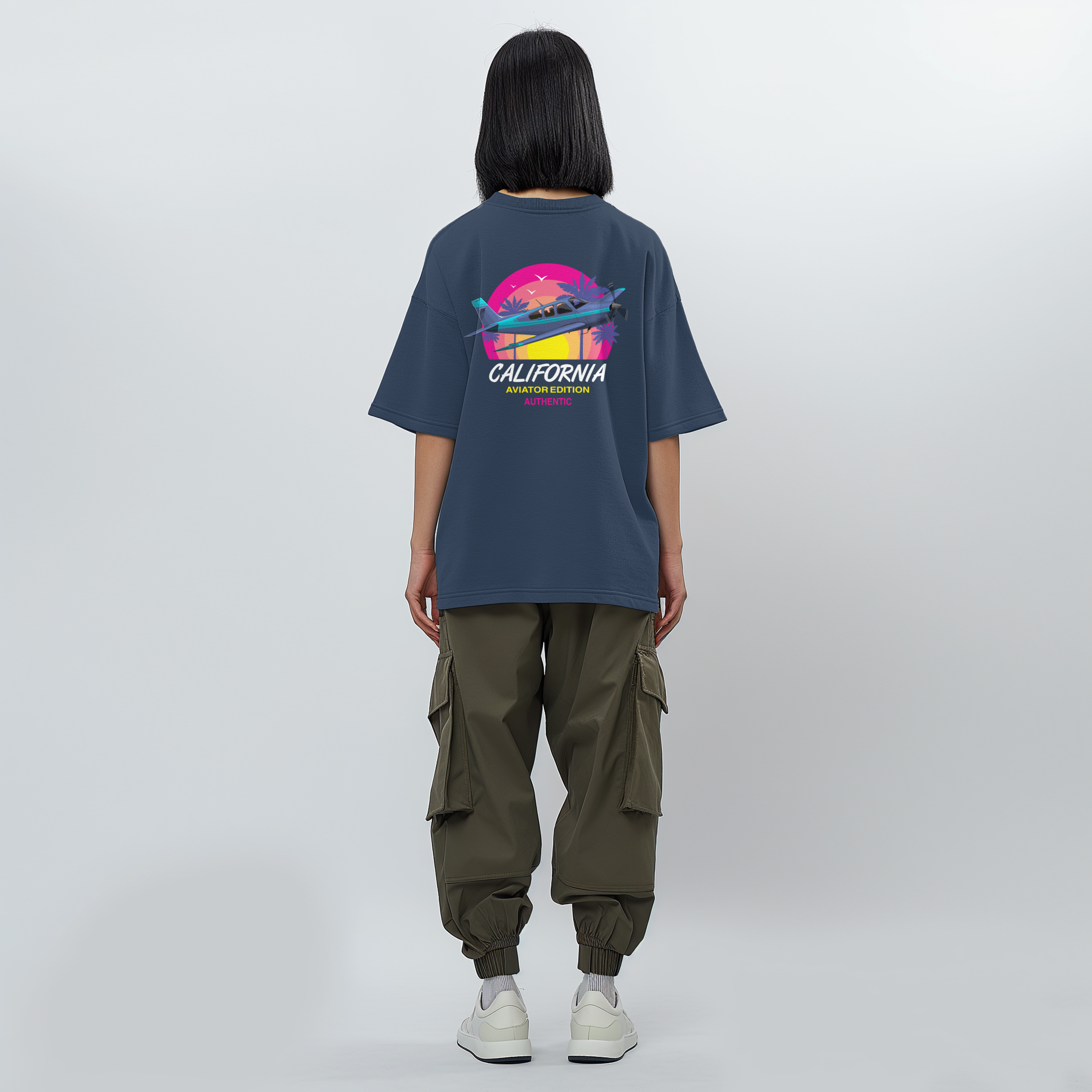 Aviation Kids Aviation T-Shirt "Aviator California Summer" 2.0 für Piloten, Crews, Kinder & Planespotter made by SUPERSONIC aero 4U