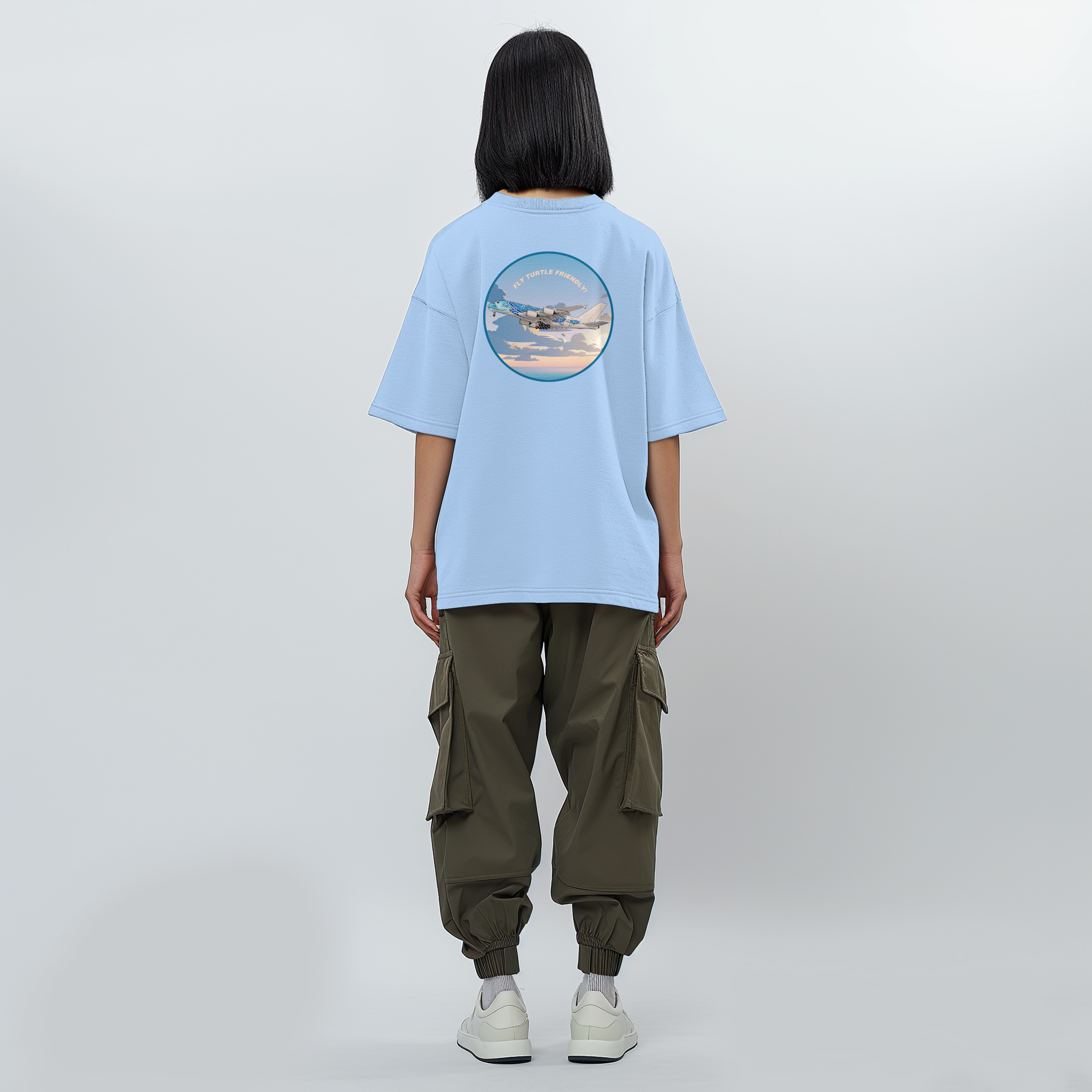 Aviation Kids Aviation T-Shirt Airbus A380 Flugzeug "Fly Turtle friendly" 2.0 für Piloten, Crews, Kinder & Planespotter made by SUPERSONIC aero 4U