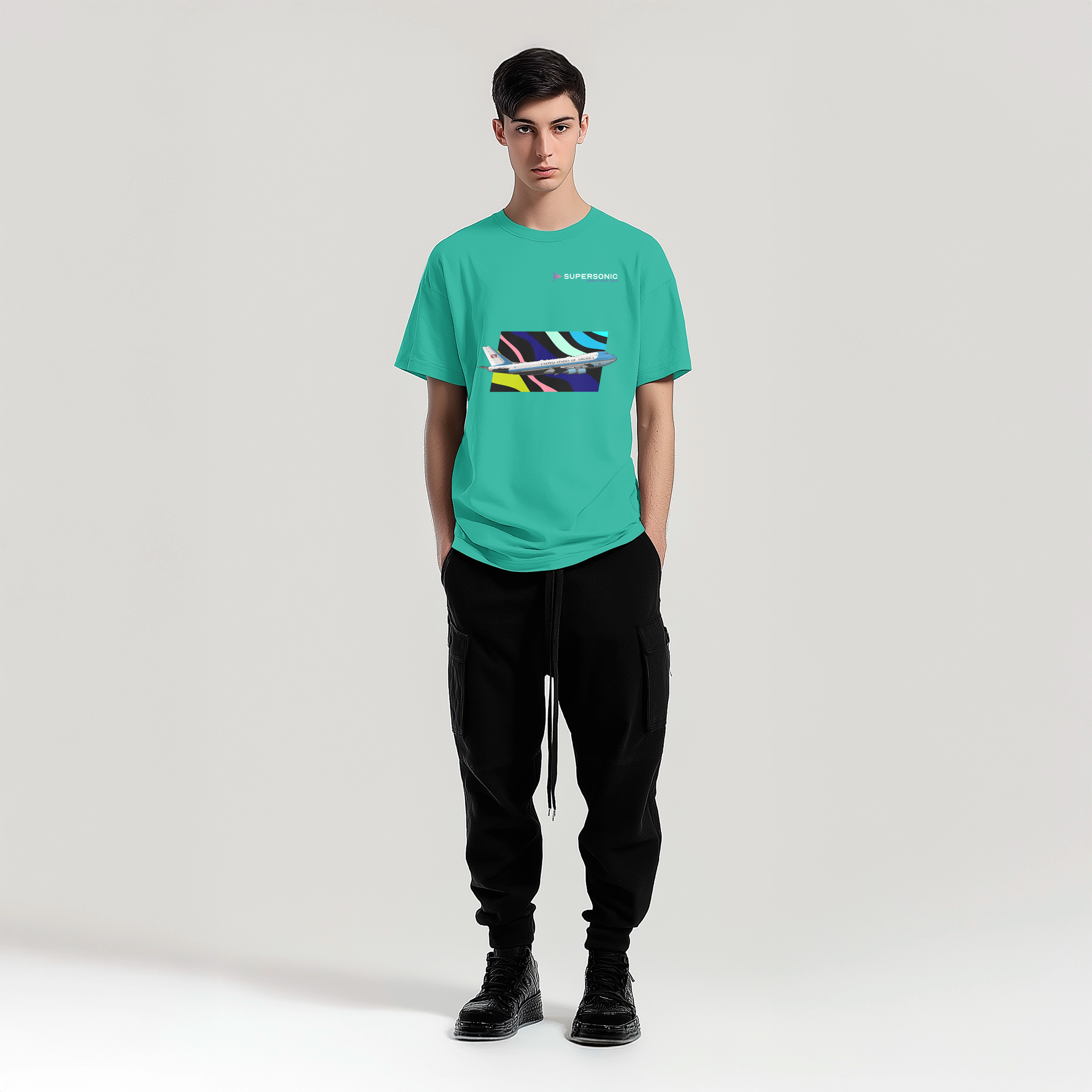 Aviation Kids Aviation T-Shirt Air Force One Boeing 747 Jumbo Jet Flugzeug 2.0 für Piloten, Crews, Kinder & Planespotter made by SUPERSONIC aero 4U