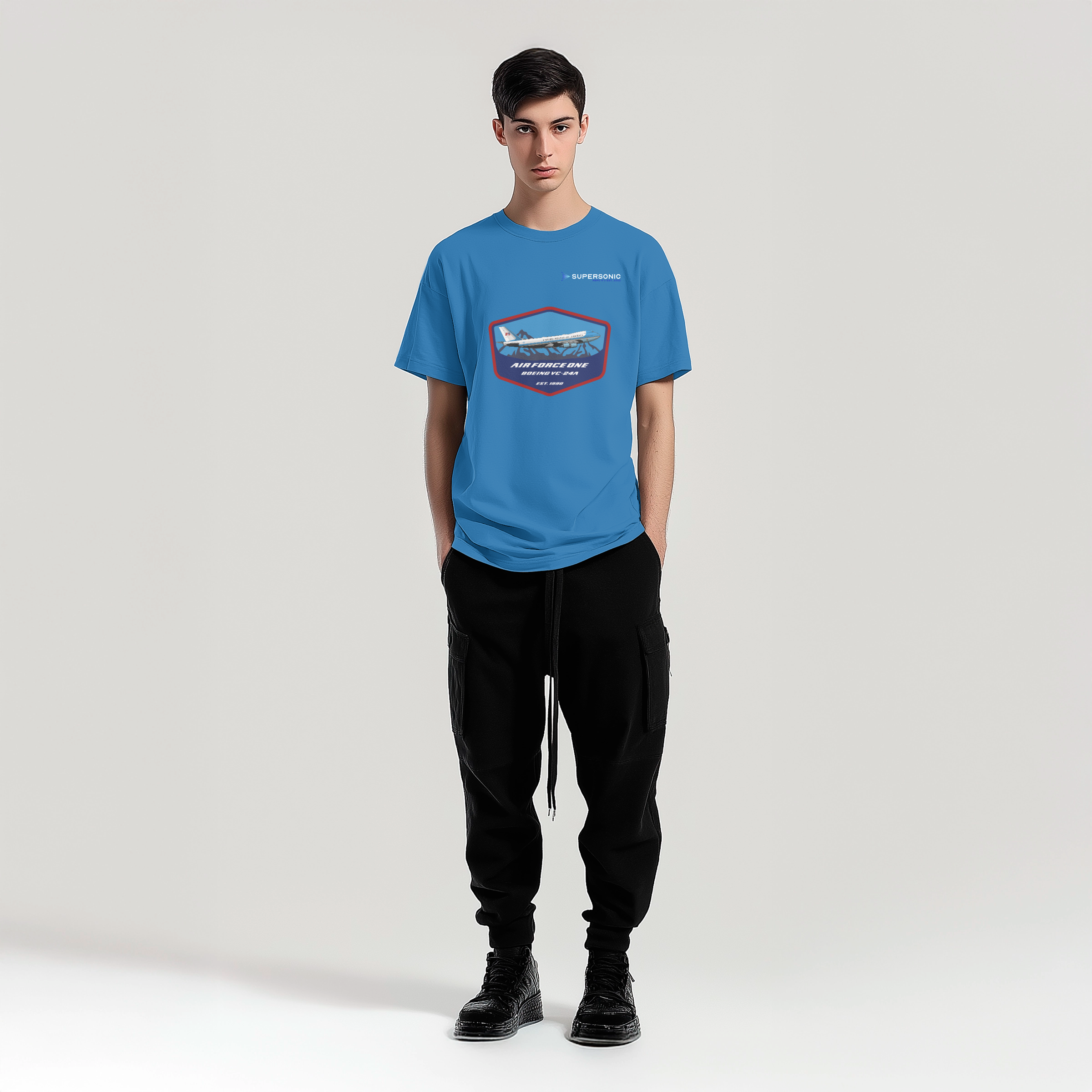 Aviation Kids Aviation T-Shirt Air Force One Boeing VC-24A Jumbo Jet 2.0 für Piloten, Crews, Kinder & Planespotter made by SUPERSONIC aero 4U