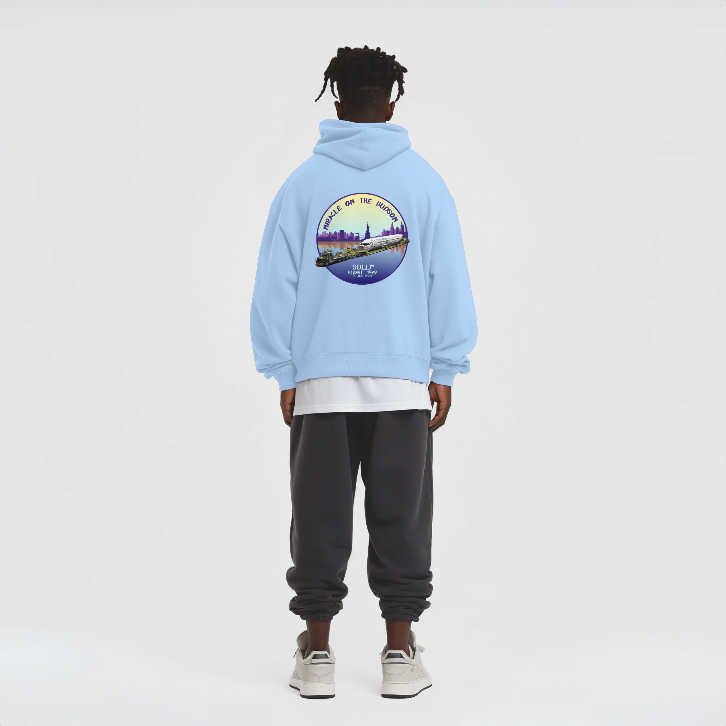 Aviation Flugzeug Hoodie "Sullenberger - Miracle on the Hudson" für Piloten, Crews, Kinder & Planespotter made by SUPERSONIC aero 4U