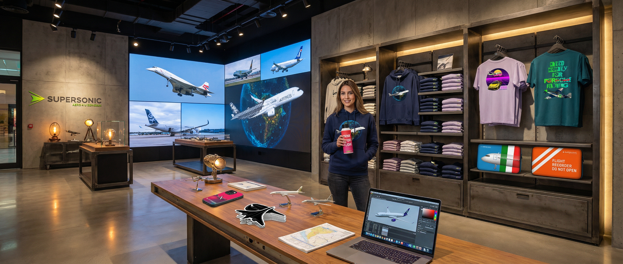 Aviation Shop Tshirts Flugzeug