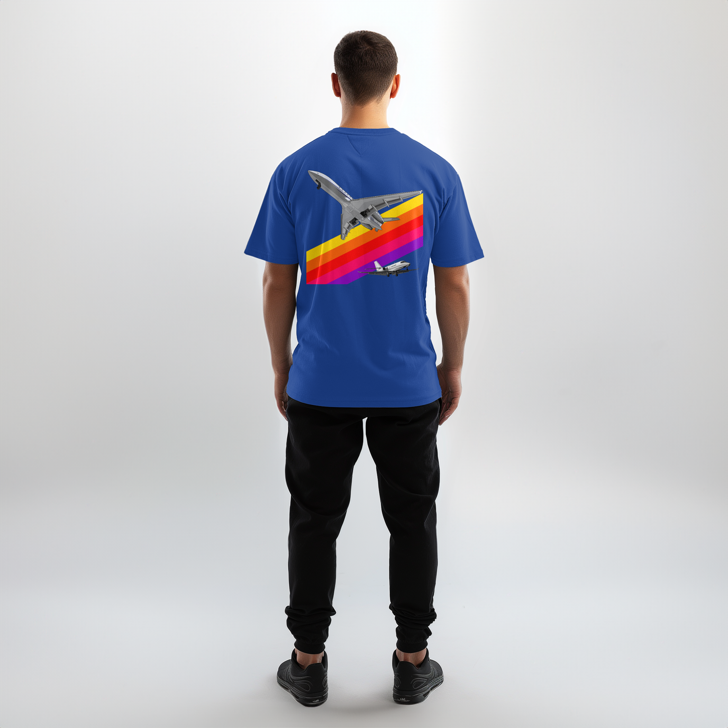 Aviation Flugzeug T-Shirt im VHS Style der 80er mit Businessjet für Piloten, Crews, Kinder & Planespotter made by SUPERSONIC aero 4U