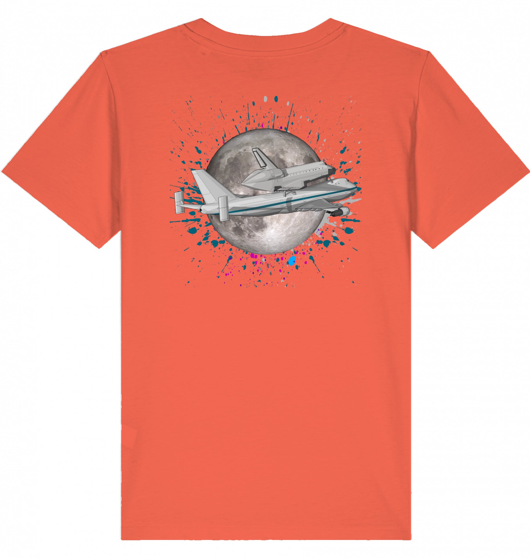 Kids Aviation T-Shirt Boeing 747 NASA Space Shuttle Transporter 2.0