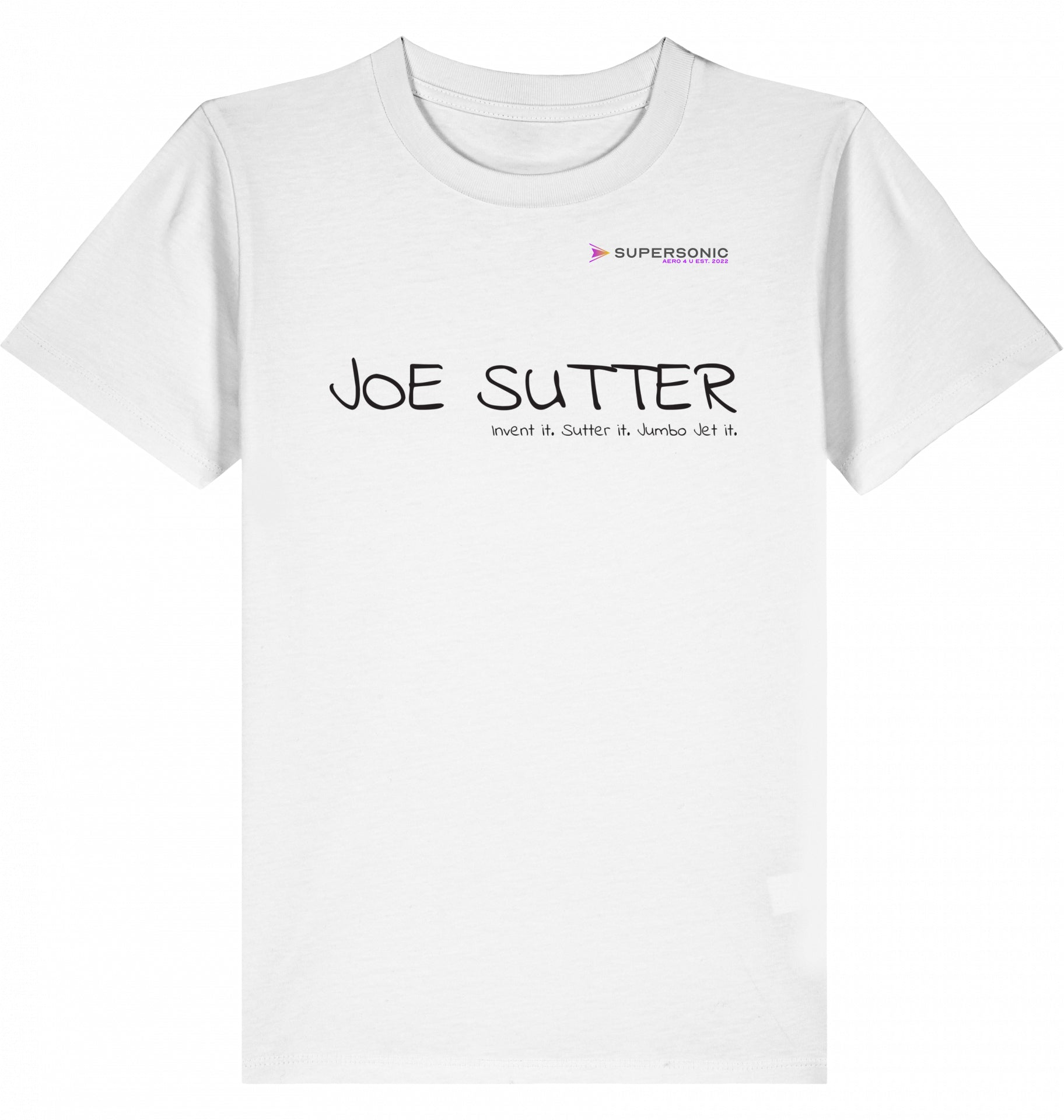 Kids Aviation T-Shirt Boeing 747 Jumbo Jet, Joe Sutter 2.0