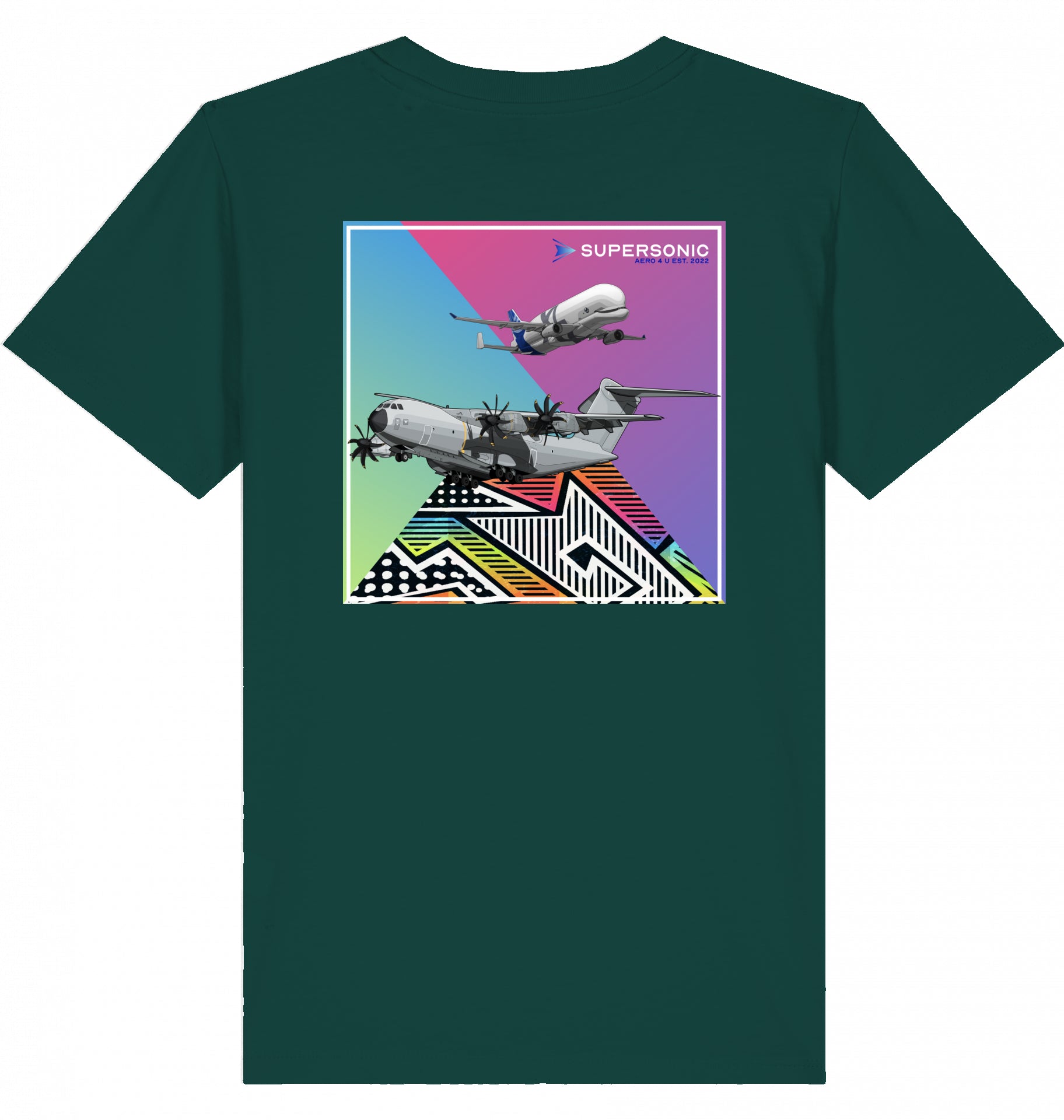 Kids Aviation T-Shirt Airbus A400M und Beluga Flugzeuge 2.0