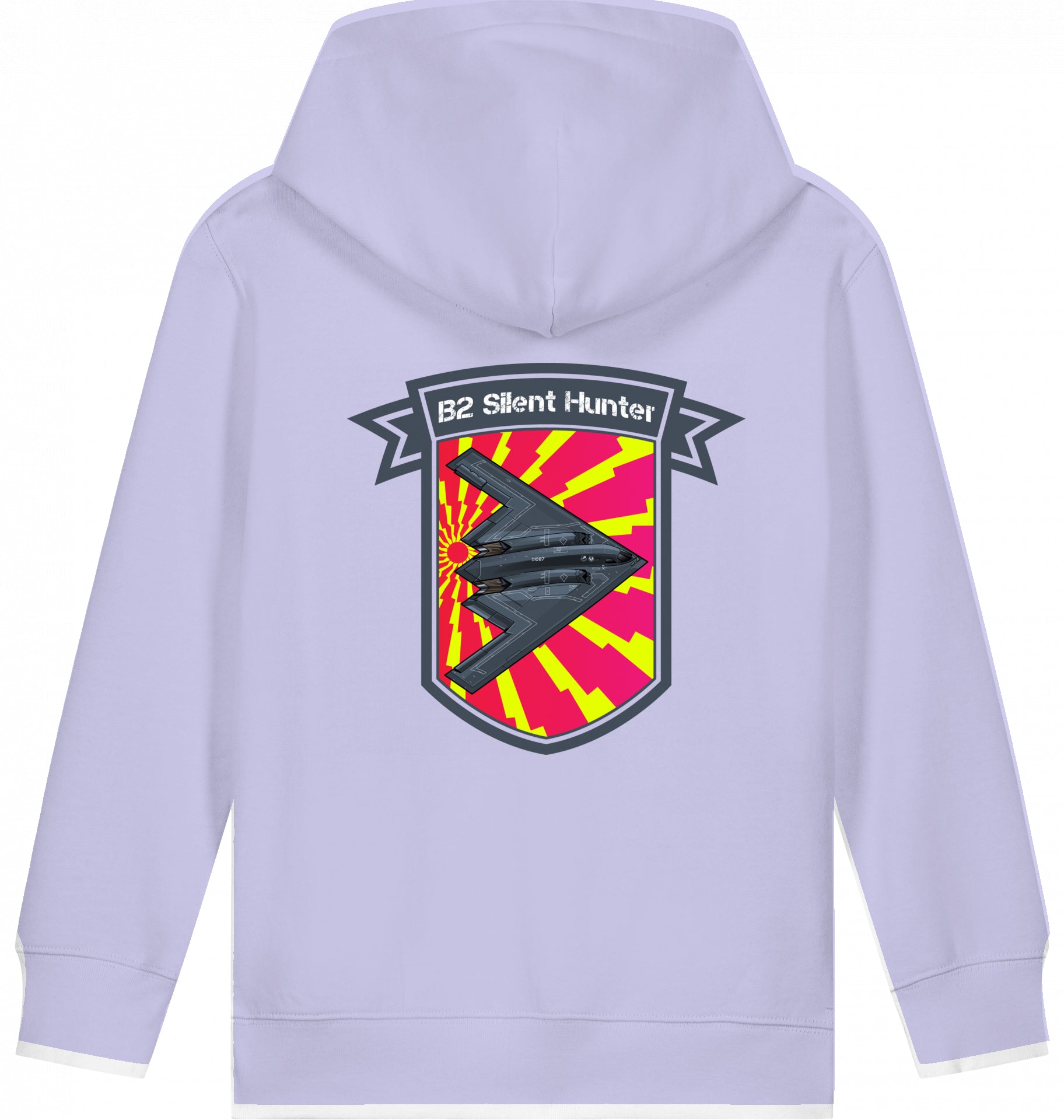 Kids Flugzeug Hoodie Northrop B2 Spirit Silent Hunter