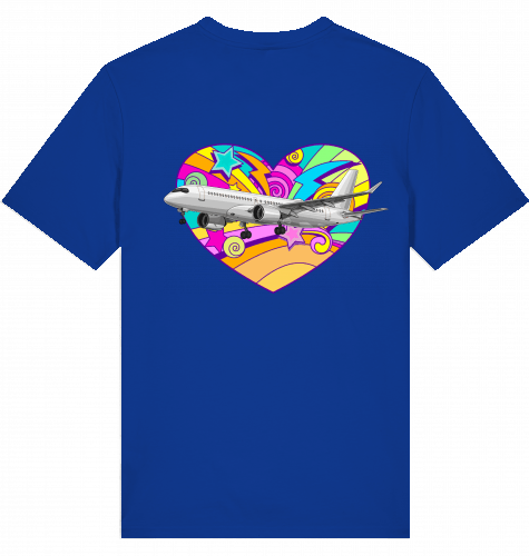 Airbus A220 Heart T-shirt 2.0 - SUPERSONIC aero 4U