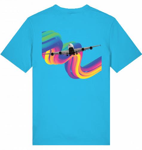 Airbus A380 Rainbow T-shirt 2.0 - SUPERSONIC aero 4U