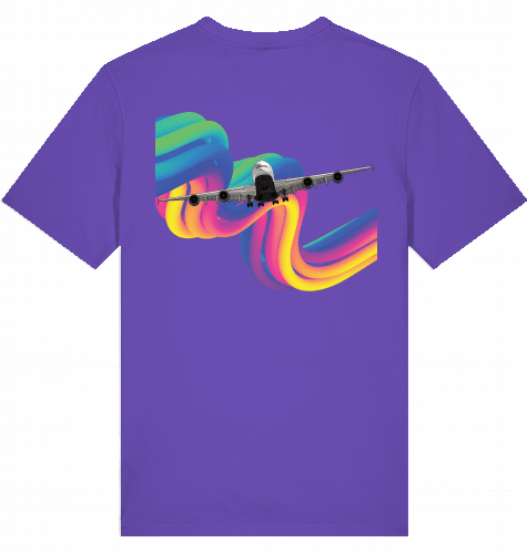 Airbus A380 Rainbow T-shirt 2.0 - SUPERSONIC aero 4U