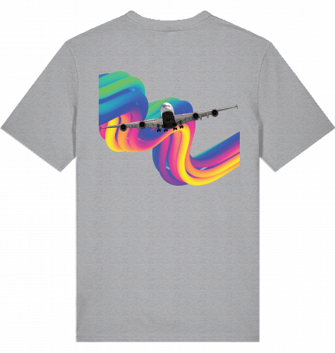 Airbus A380 Rainbow T-shirt 2.0 - SUPERSONIC aero 4U