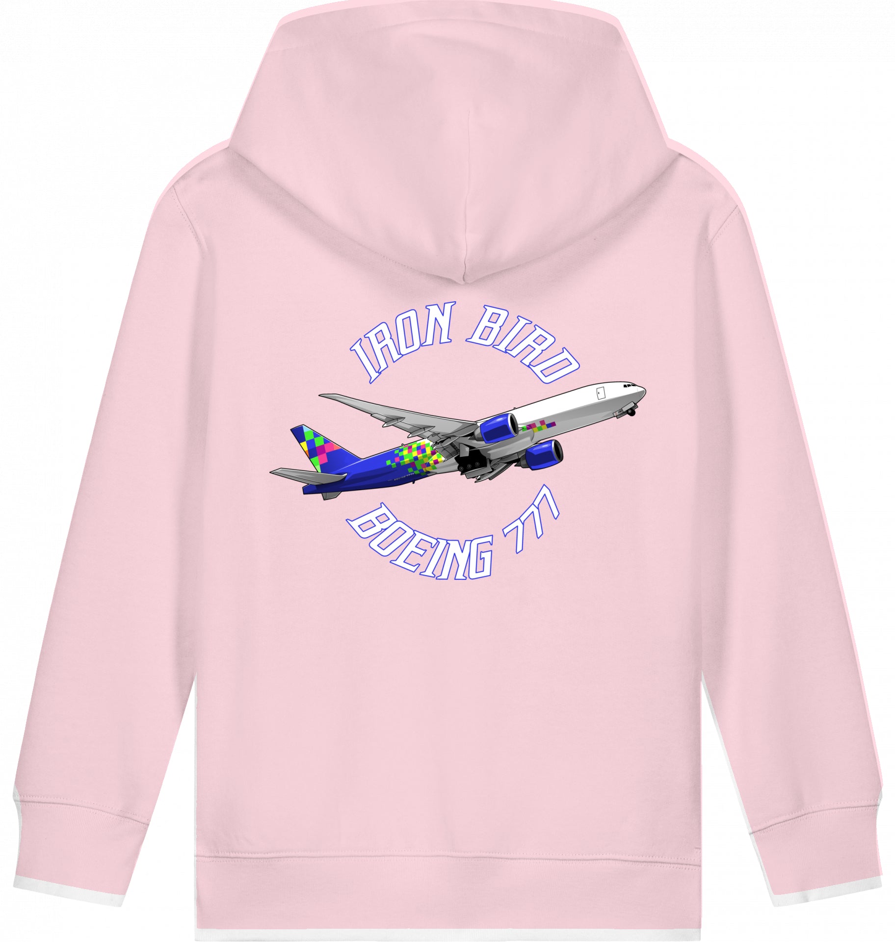 Kids Flugzeug Hoodie Boeing 777 Iron Bird