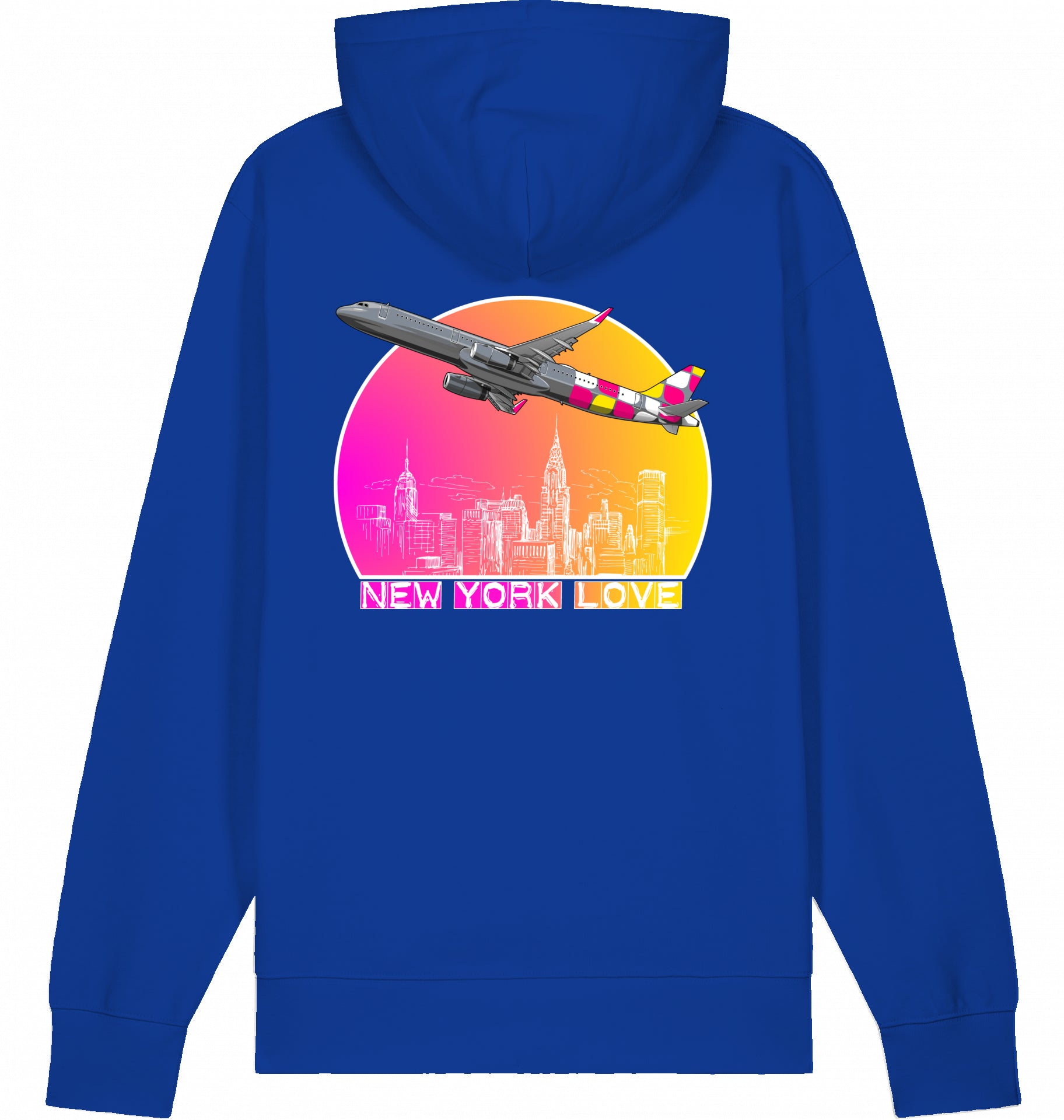 Flugzeug Hoodie Airbus A321 New York