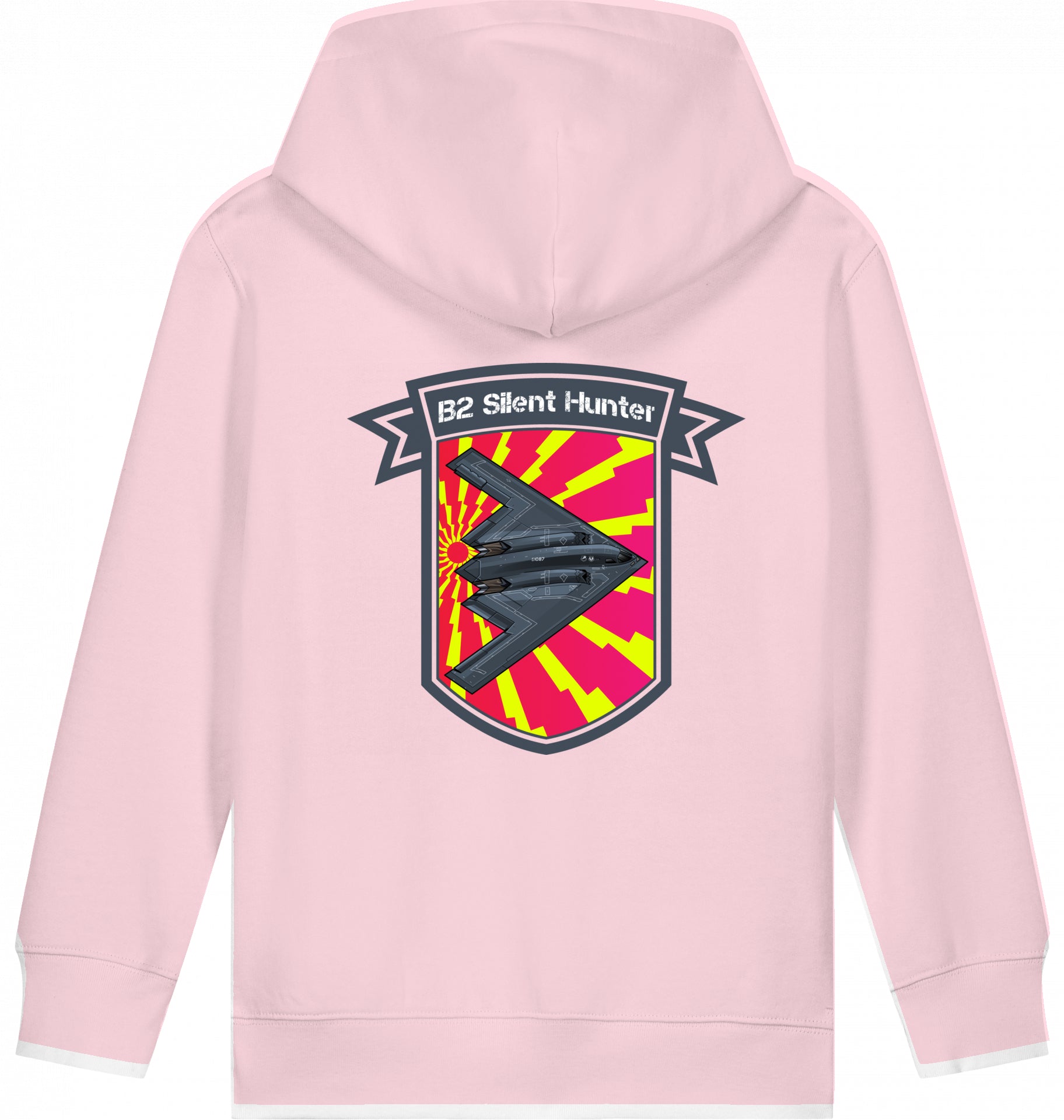 Kids Flugzeug Hoodie Northrop B2 Spirit Silent Hunter